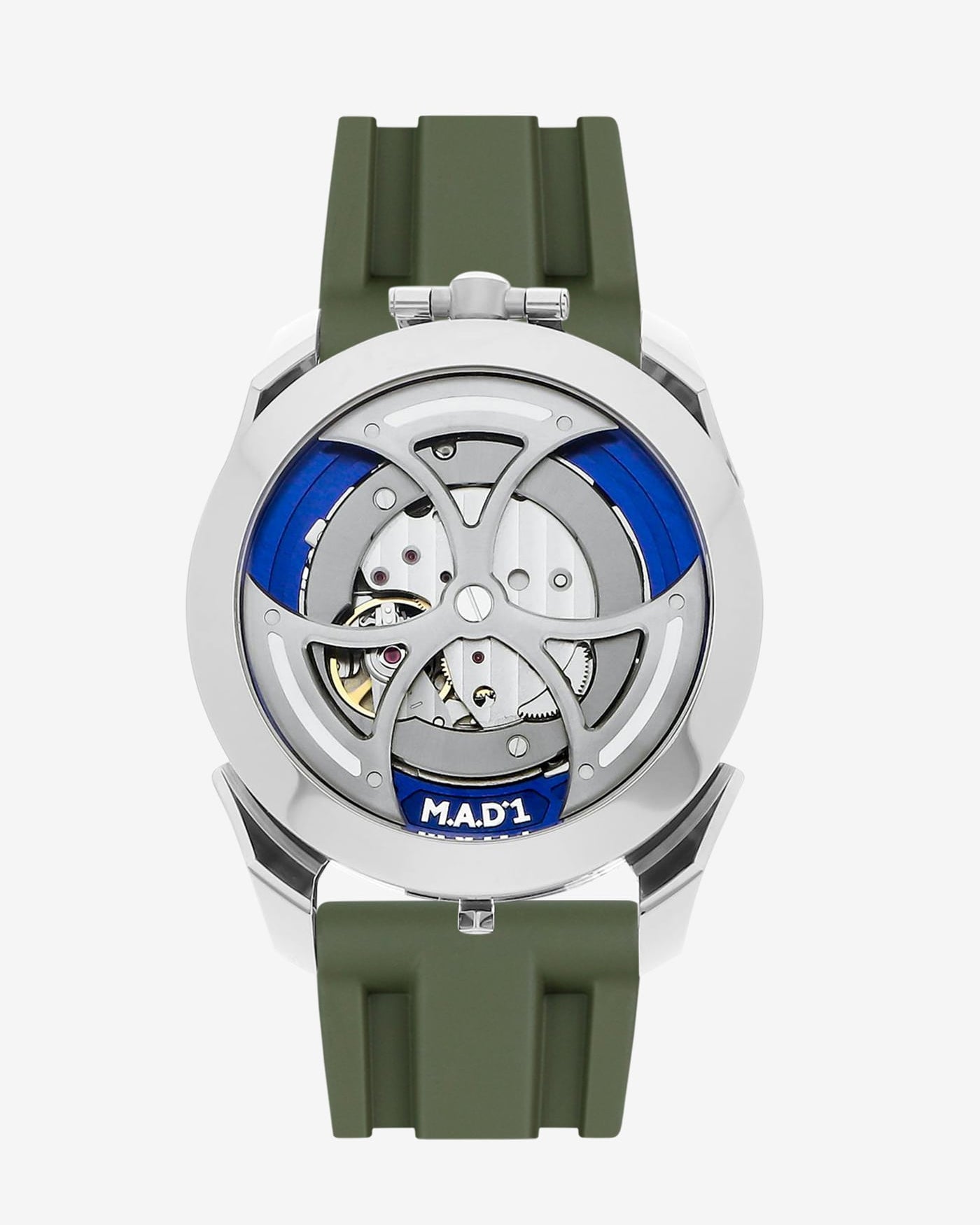 wristbuddys wristbuddy wristbuddies wrist Buddy watch strap band replacement integrated curved rubber FKM vulcanized best quality strap size lug width 22mm wristbands klockarmband uhrenarmband uhrenband watchstrap watchband MB&F Mad1 M.a.d.1 MADone red edition blue edition MBnF