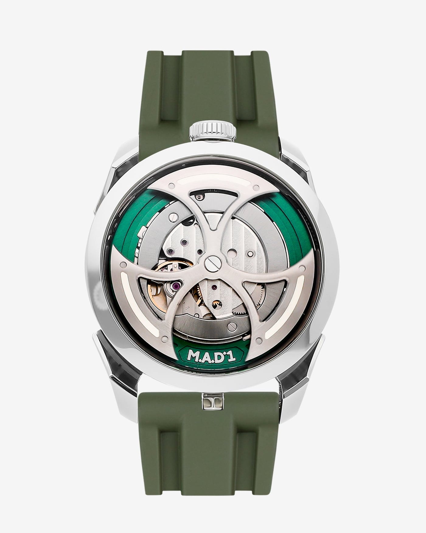 wristbuddys wristbuddy wristbuddies wrist Buddy watch strap band replacement integrated curved rubber FKM vulcanized best quality strap size lug width 22mm wristbands klockarmband uhrenarmband uhrenband watchstrap watchband MB&F Mad1 M.a.d.1 MADone red edition blue edition MBnF green edition