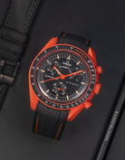Omega X Swatch MoonSwatch Mission to Jupiter Moonwatch Speedmaster Professional Wristbuddys Wristbuddy Klockarmband klockband rubberstrap rubber strap straps for Mission to Mercury, mission to moon, moonswatches best rubber intergrated mission to moon mercury intergrated uhrenband bracelet Urrem bracelet de montre cinturino per orologio cinturino dell'orologio horlogeband correa de reloj Uhrenarmband Uhrarmband brown brun braun Mission On Earth Polar lights new model 2024 lava red