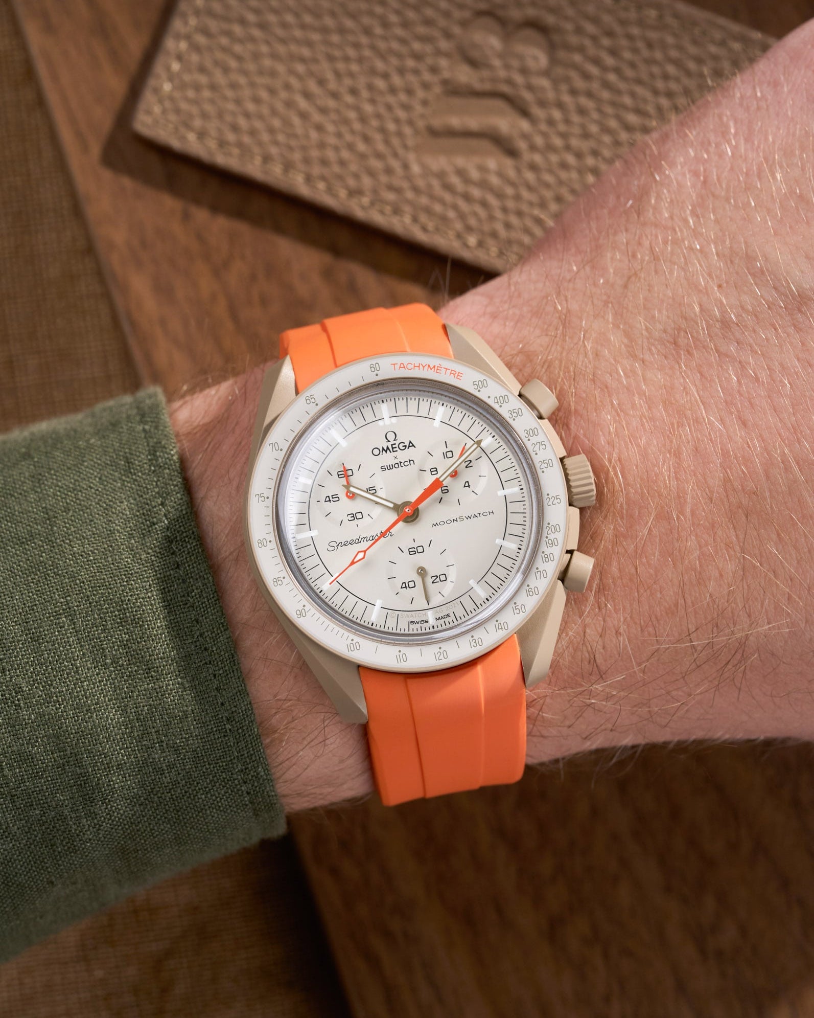 Omega X Swatch MoonSwatch Mission to Jupiter Moonwatch Speedmaster Professional Wristbuddys Wristbuddy Klockarmband klockband rubberstrap rubber strap for Mission to Mercury, mission to moon, moonswatches best rubber intergrated mission to moon mercury sun orange orang mission to jupiter