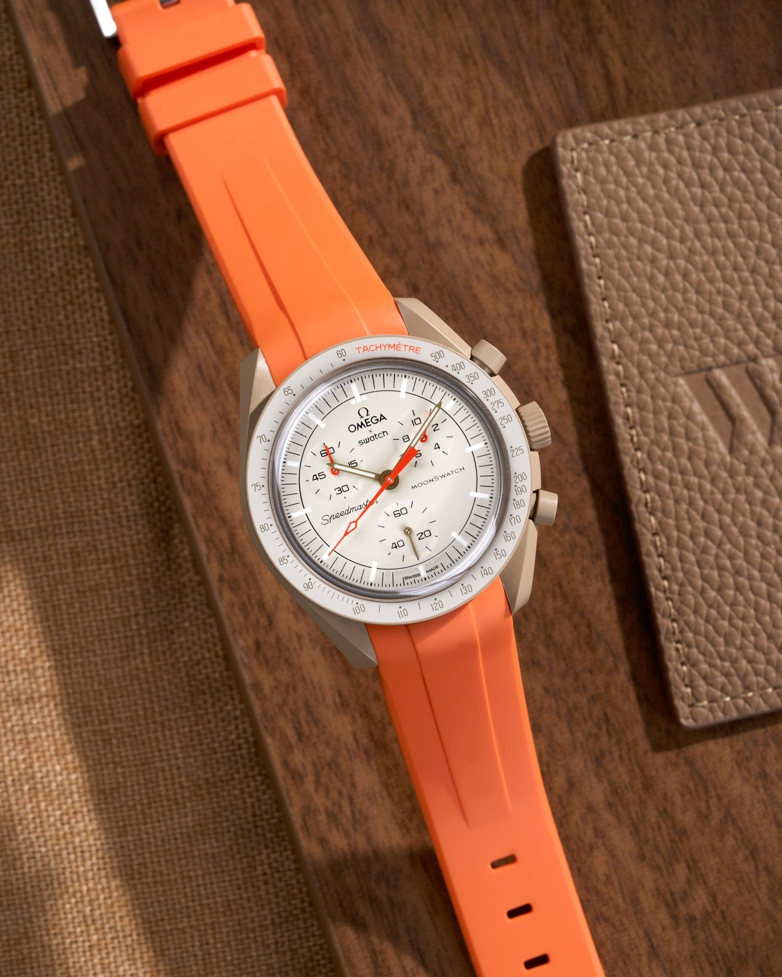 Omega X Swatch MoonSwatch Mission to Jupiter Moonwatch Speedmaster Professional Wristbuddys Wristbuddy Klockarmband klockband rubberstrap rubber strap for Mission to Mercury, mission to moon, moonswatches best rubber intergrated mission to moon mercury sun orange orang mission to jupiter
