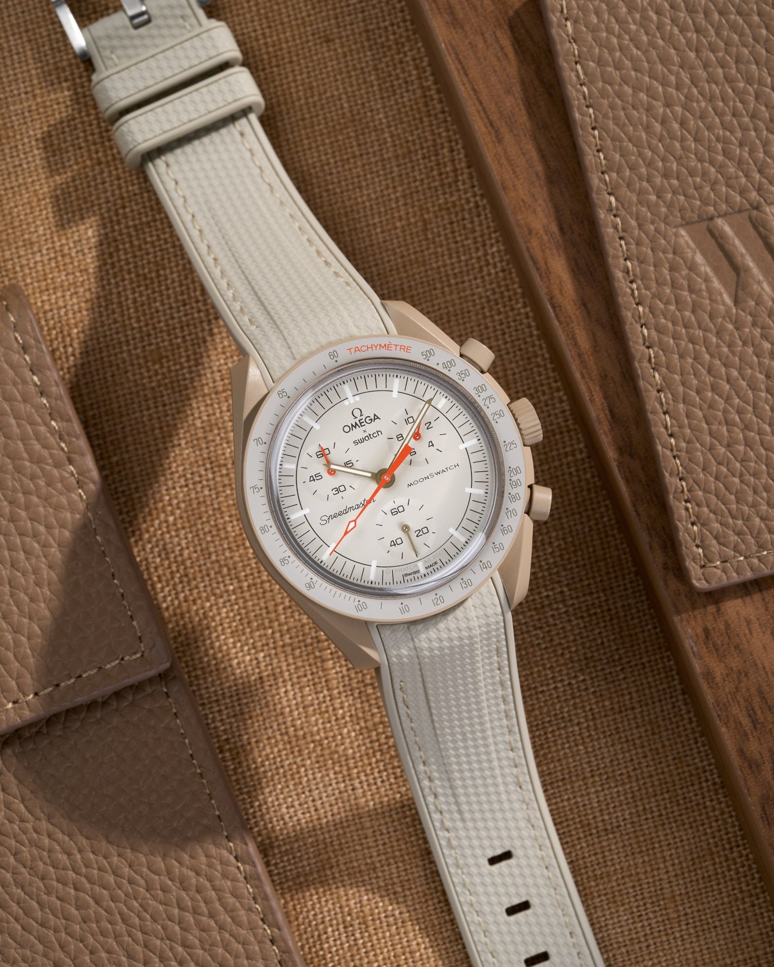 Omega X Swatch MoonSwatch Mission to Jupiter Moonwatch Speedmaster Professional Wristbuddys Wristbuddy Klockarmband klockband rubberstrap rubber strap for Mission to Mercury, mission to moon, moonswatches best rubber intergrated mission to moon mercury sun orange orang mission to jupiter