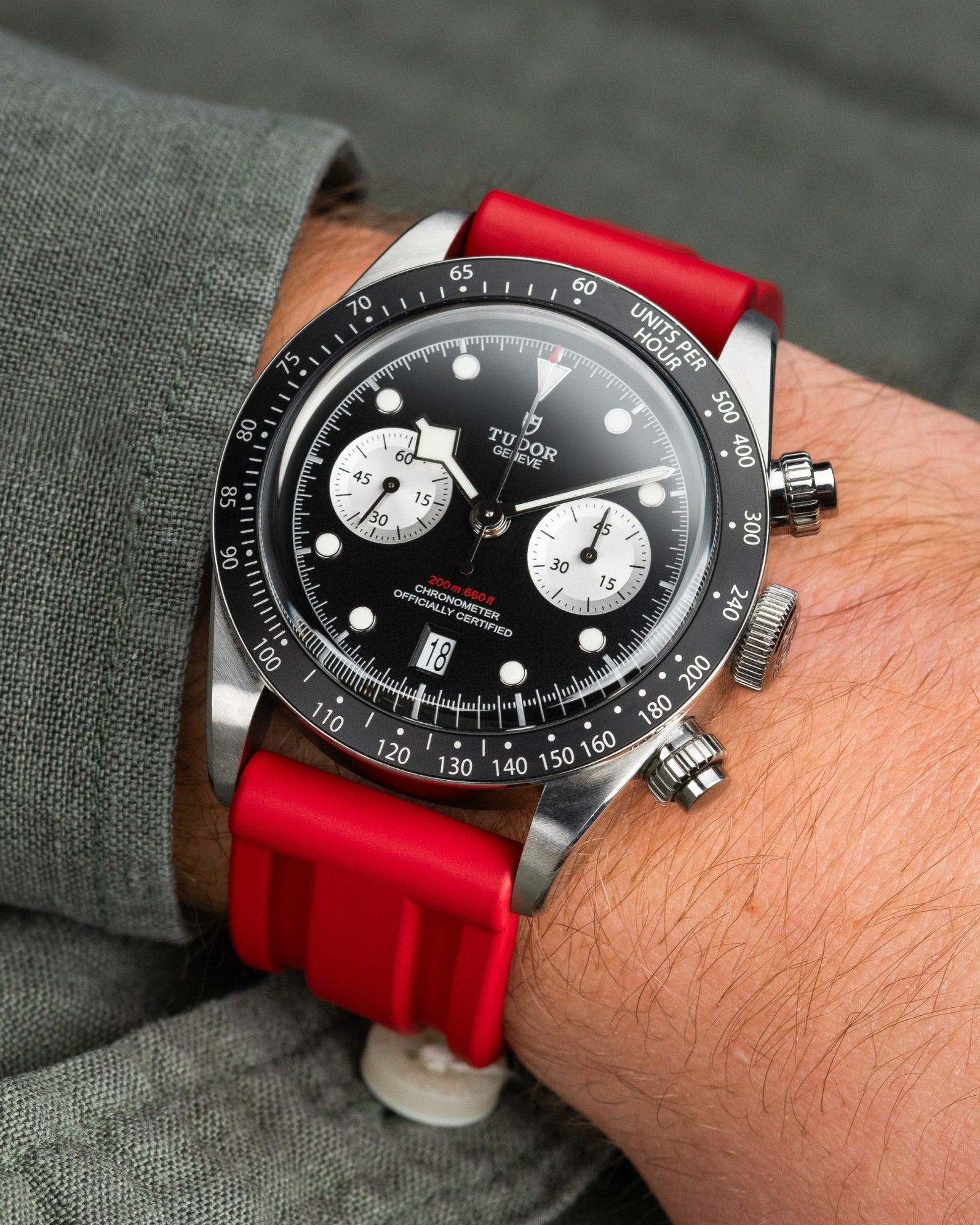 Tudor Black Bay Chrono Panda subdials watches wristbuddys wristbuddy wristbuddies wrist Buddy watch strap band replacement integrated curved rubber FKM vulcanized best quality strap size lug width 20mm wristbands rubber bronze steel M79360N-0002 M79360N M79360N-0001 black negro svart schwarz