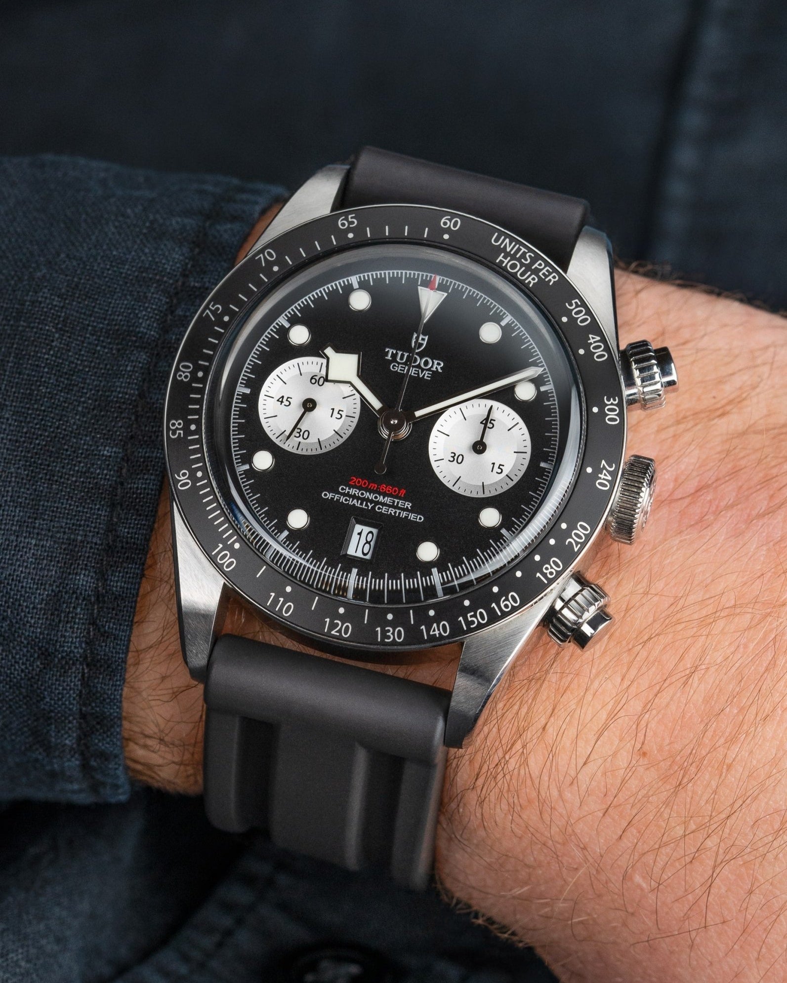 Tudor Black Bay Chrono Panda subdials watches wristbuddys wristbuddy wristbuddies wrist Buddy watch strap band replacement integrated curved rubber FKM vulcanized best quality strap size lug width 20mm wristbands rubber bronze steel M79360N-0002 M79360N M79360N-0001 black negro svart schwarz