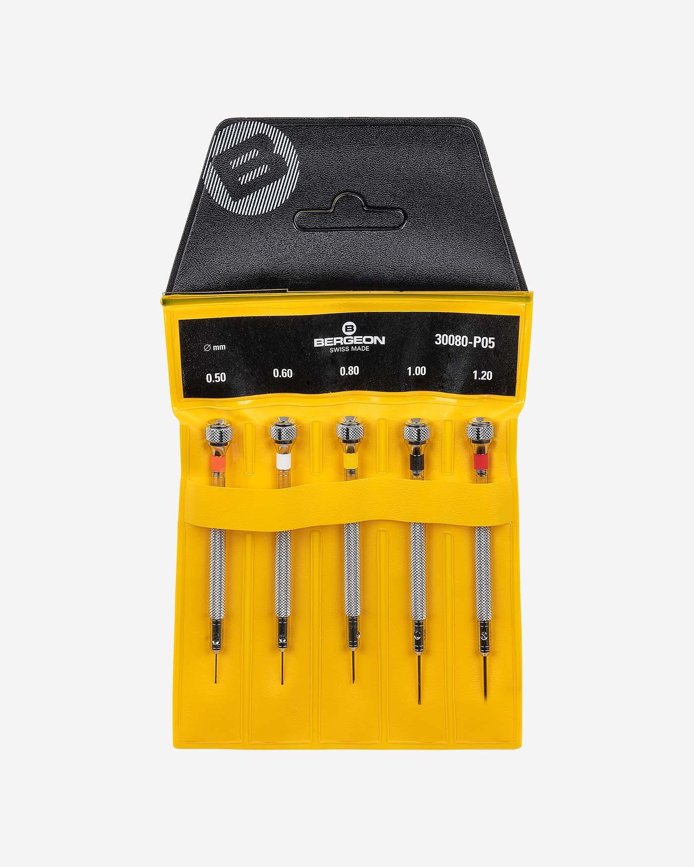 Bergeon 30080-P05 skruvmejselsats klockverktyg Swiss Made bästa verktyg för klockor och smycken Bergeon skruvmejselset Wristbuddys precisionsverktyg klockreparation klockmejsel bergeon verktyg klockmakare bergeon  tools