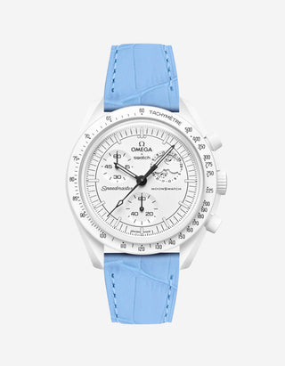 Sky Blue Embossed Alligator