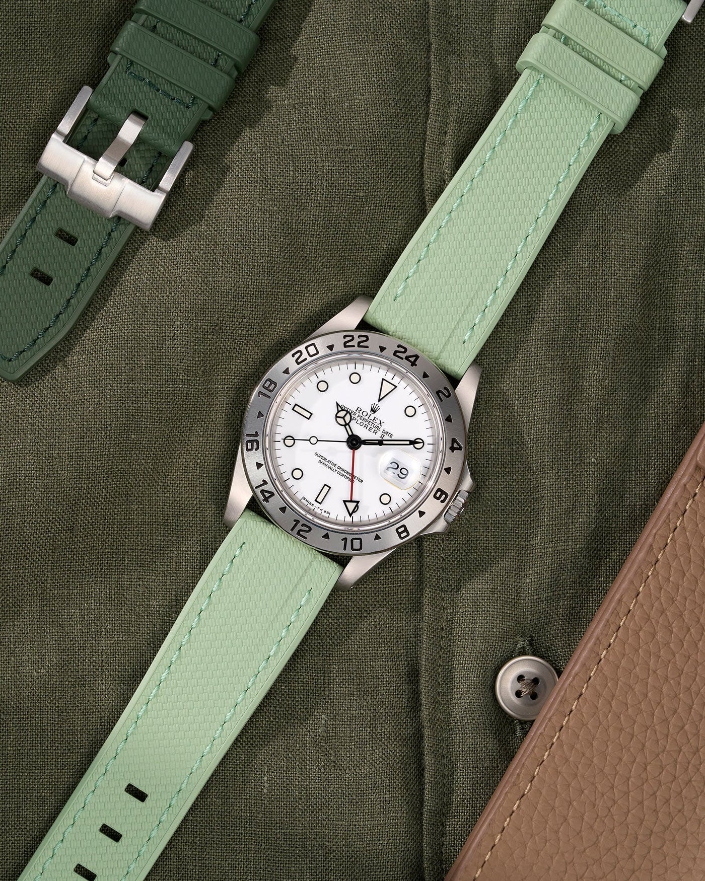Straight End FKM Strap - 20mm - Wristbuddys