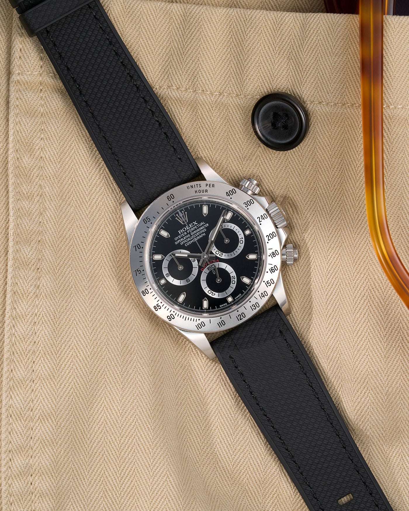Straight End FKM Strap - 20mm - Wristbuddys