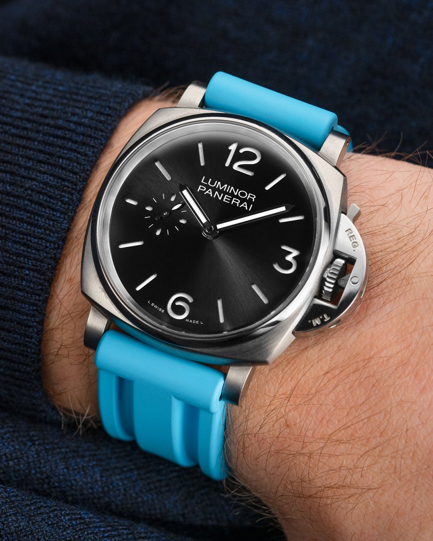 Turquoise Universal FKM Rubber Strap 20mm - 24mm - Wristbuddys