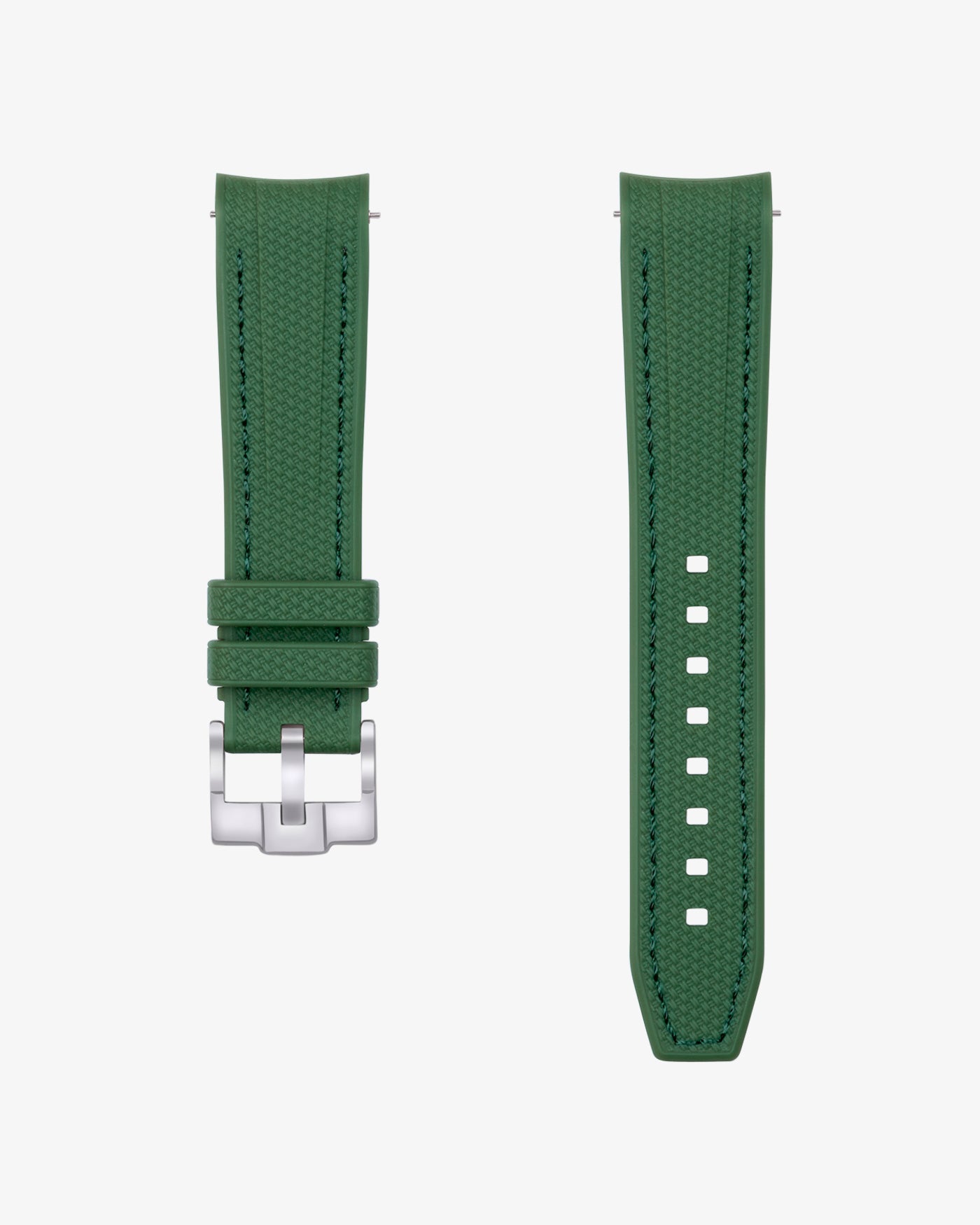 vertech green rubber strap for omega swatch moonswatch