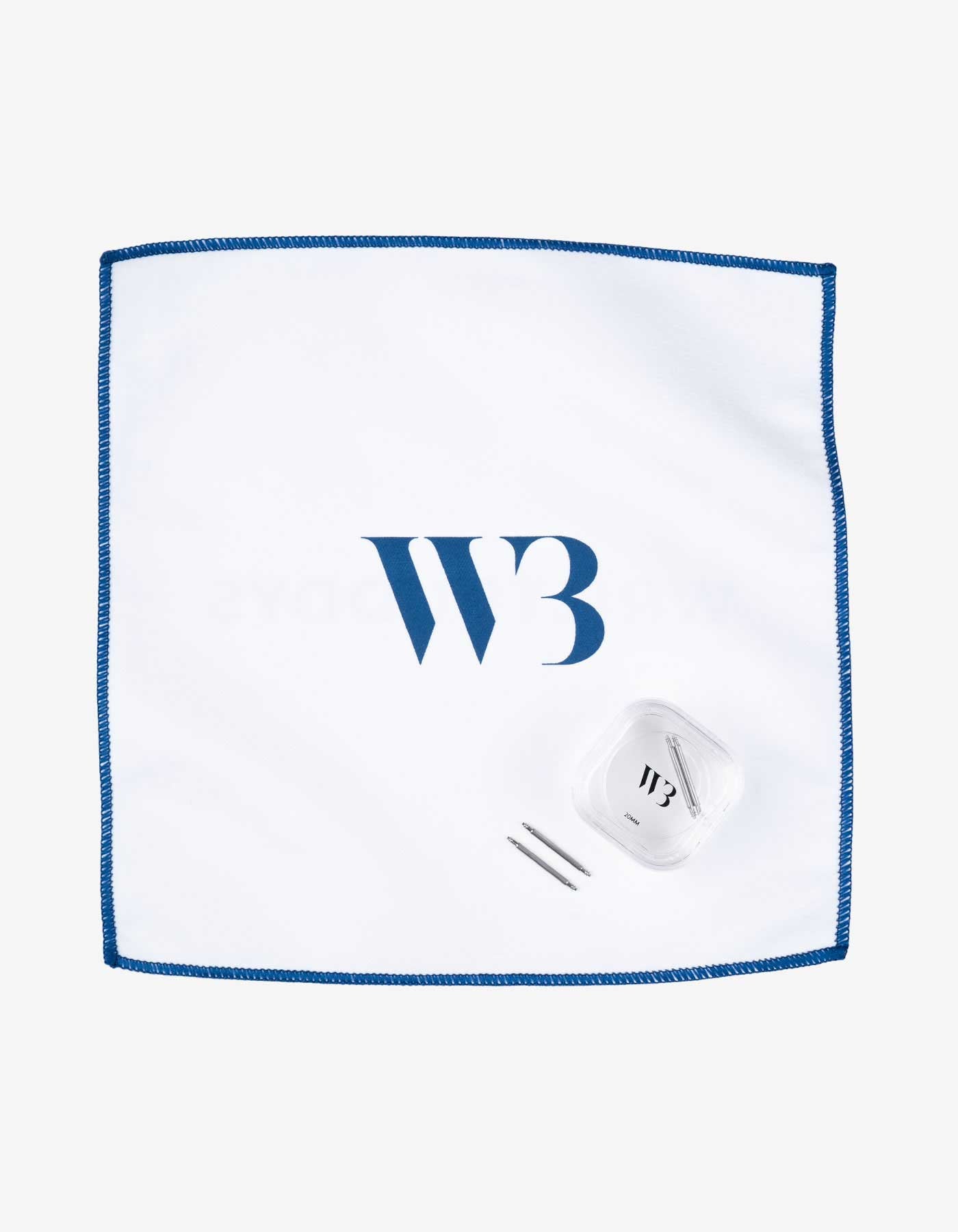WB Kit - Spring Bars & Cloth on white background