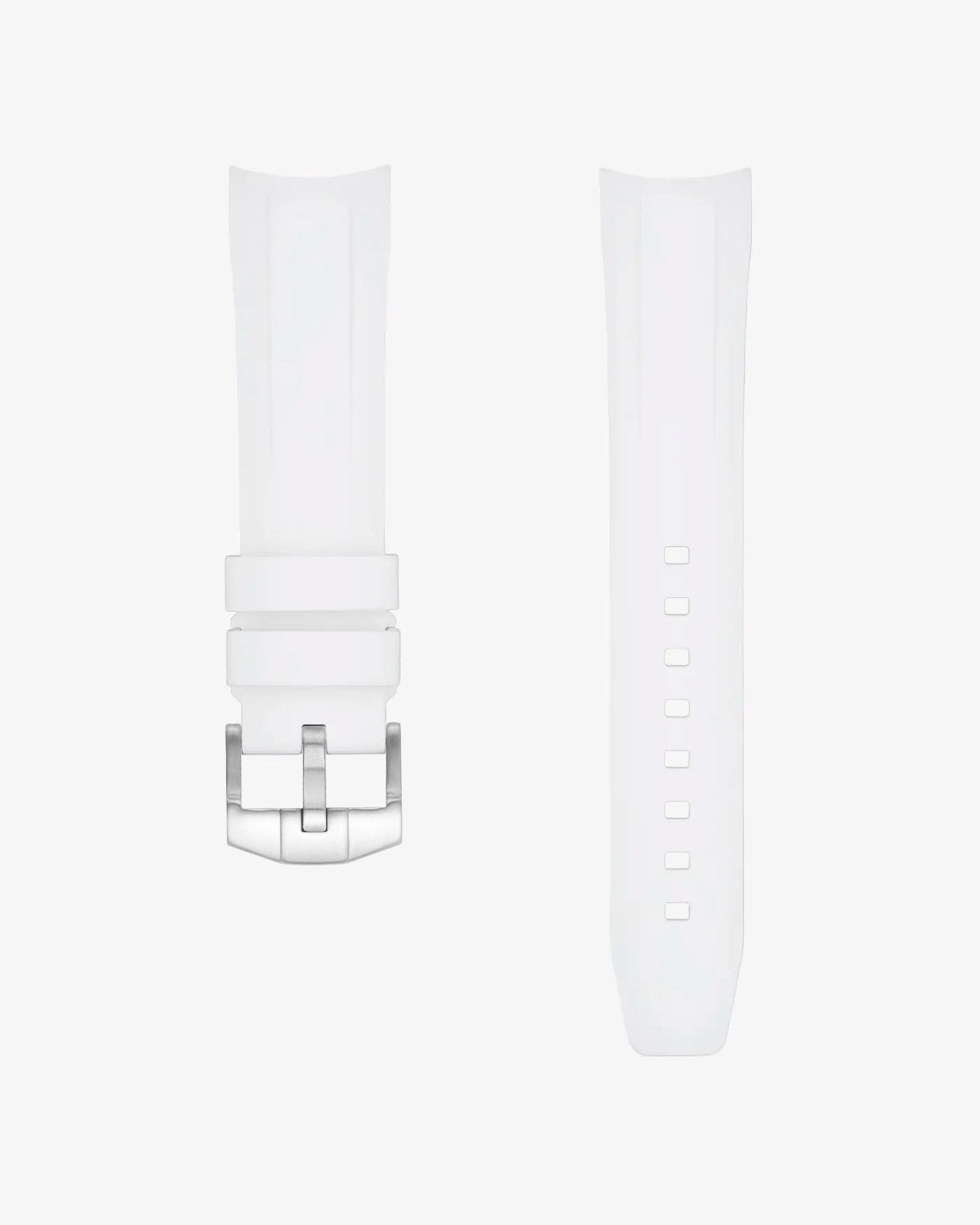 White fkm rubber strap for tudor black bay 54 - product image