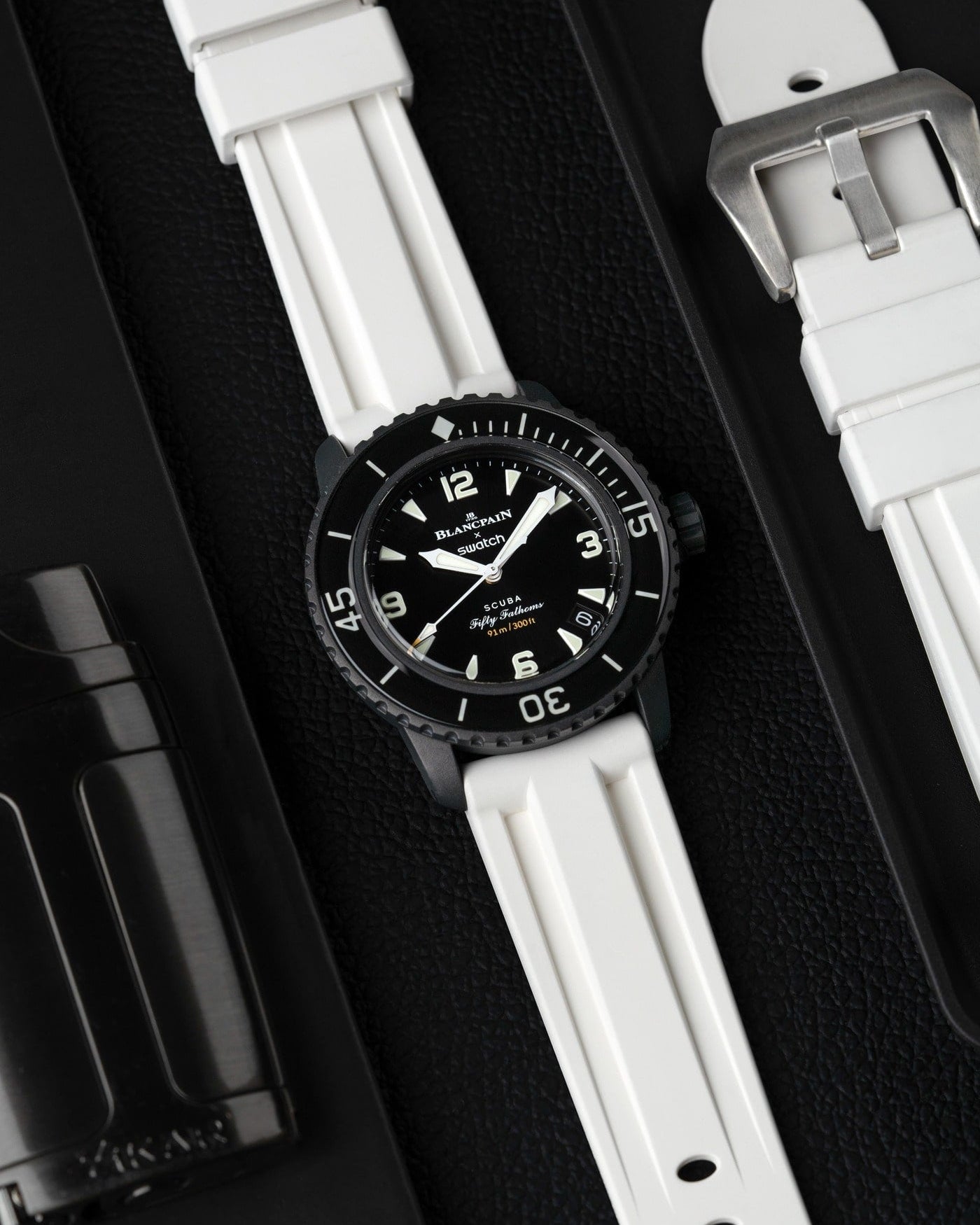 White Universal FKM Rubber Strap 20mm - 24mm - Wristbuddys