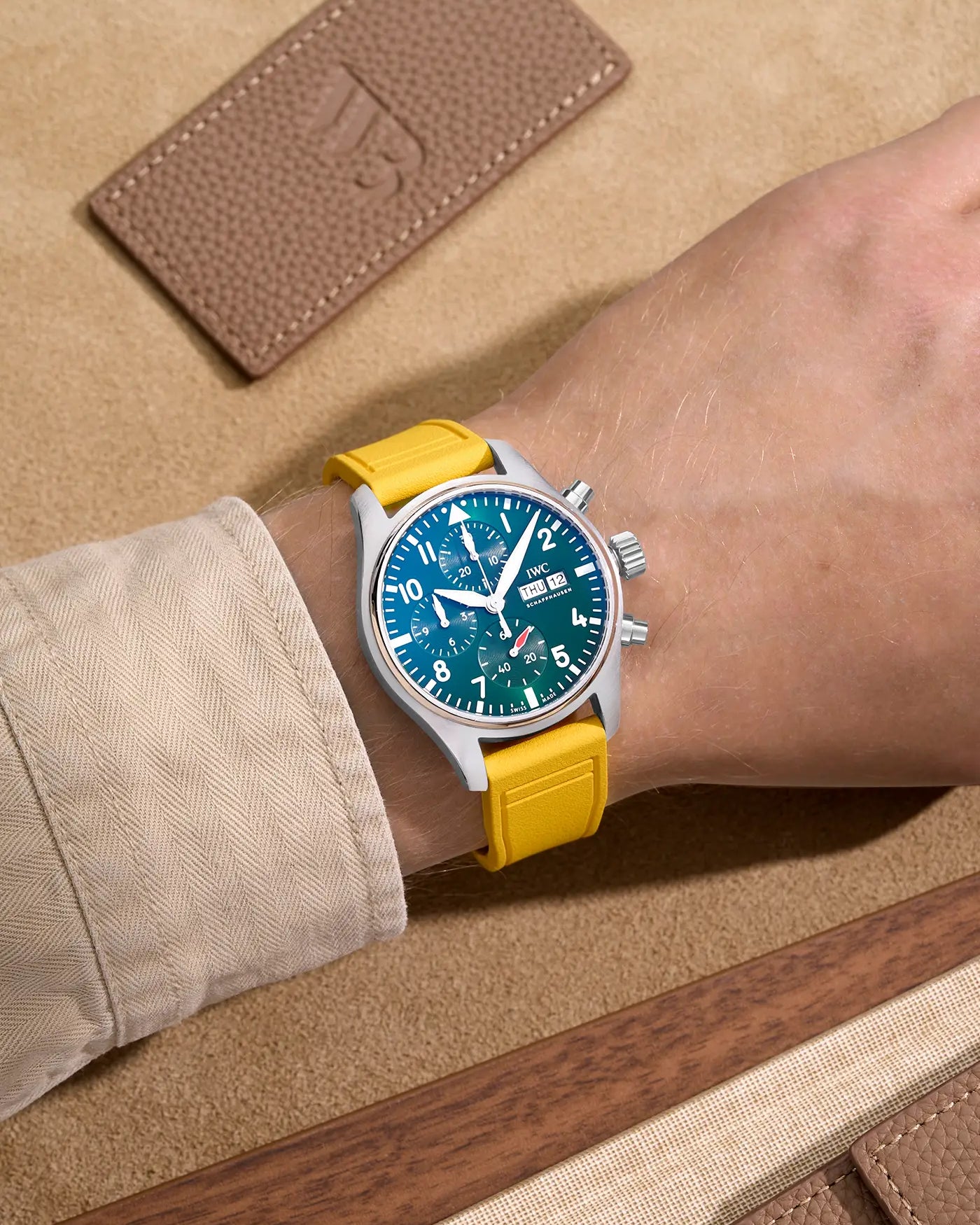 IWC watch with rubber strap – lightweight and flexible design for active lifestyles