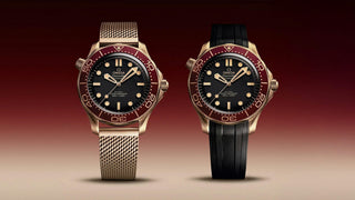 Translation missing: en.New Release: Omega Seamaster Diver 300M Bronze Gold And Burgundy Watch