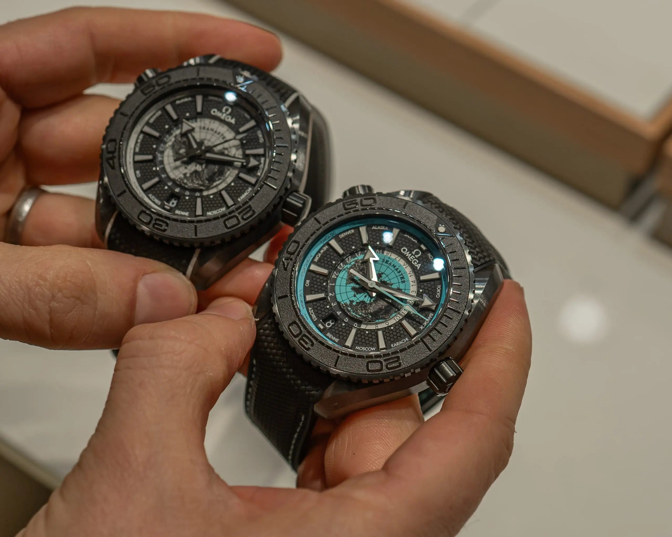 Hands On - The New Omega Seamaster Planet Ocean Worldtimer Collection 2025