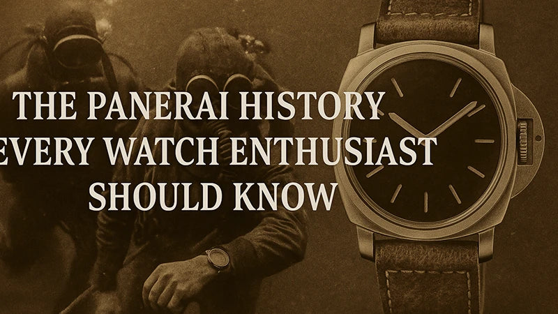 Panerai history – vintage-inspired image of military divers with a Panerai-style watch, reflecting the brand’s origins as a combat diving tool