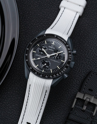Omega X Swatch MoonSwatch Mission to Jupiter Moonwatch Speedmaster Professional Wristbuddys Wristbuddy Klockarmband klockband rubberstrap rubber strap straps for Mission to Mercury, mission to moon, moonswatches best rubber intergrated mission to moon mercury intergrated uhrenband bracelet Urrem bracelet de montre cinturino per orologio cinturino dell'orologio horlogeband correa de reloj Uhrenarmband Uhrarmband black schwartz svart negro