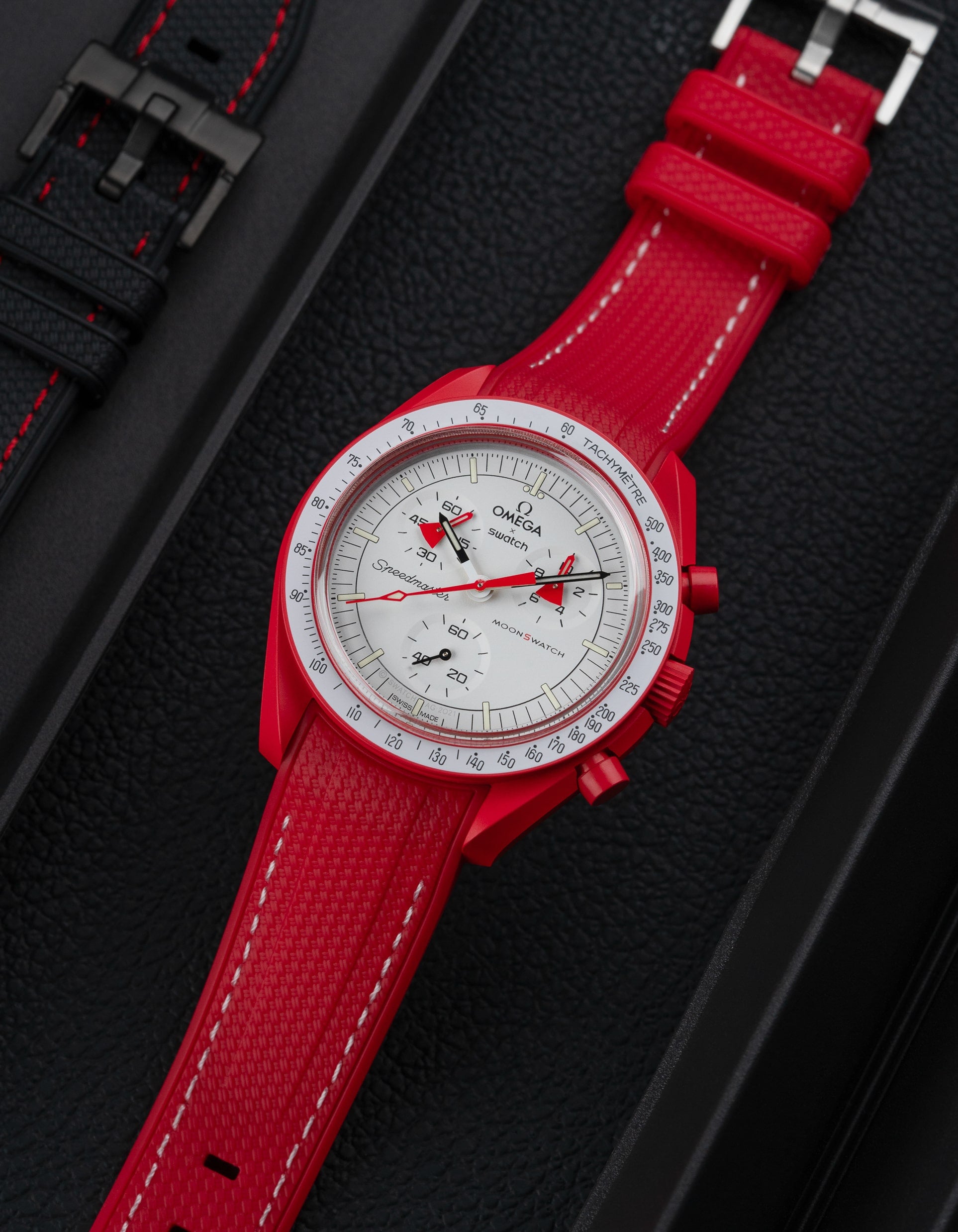 Rubber Strap for Omega X Swatch MoonSwatch Mission to Mars