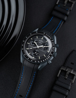 Omega X Swatch MoonSwatch Mission to Jupiter Moonwatch Speedmaster Professional Wristbuddys Wristbuddy Klockarmband klockband rubberstrap rubber strap straps for Mission to Mercury, mission to moon, moonswatches best rubber intergrated mission to moon mercury intergrated uhrenband bracelet Urrem bracelet de montre cinturino per orologio cinturino dell'orologio horlogeband correa de reloj Uhrenarmband Uhrarmband black schwartz svart negro