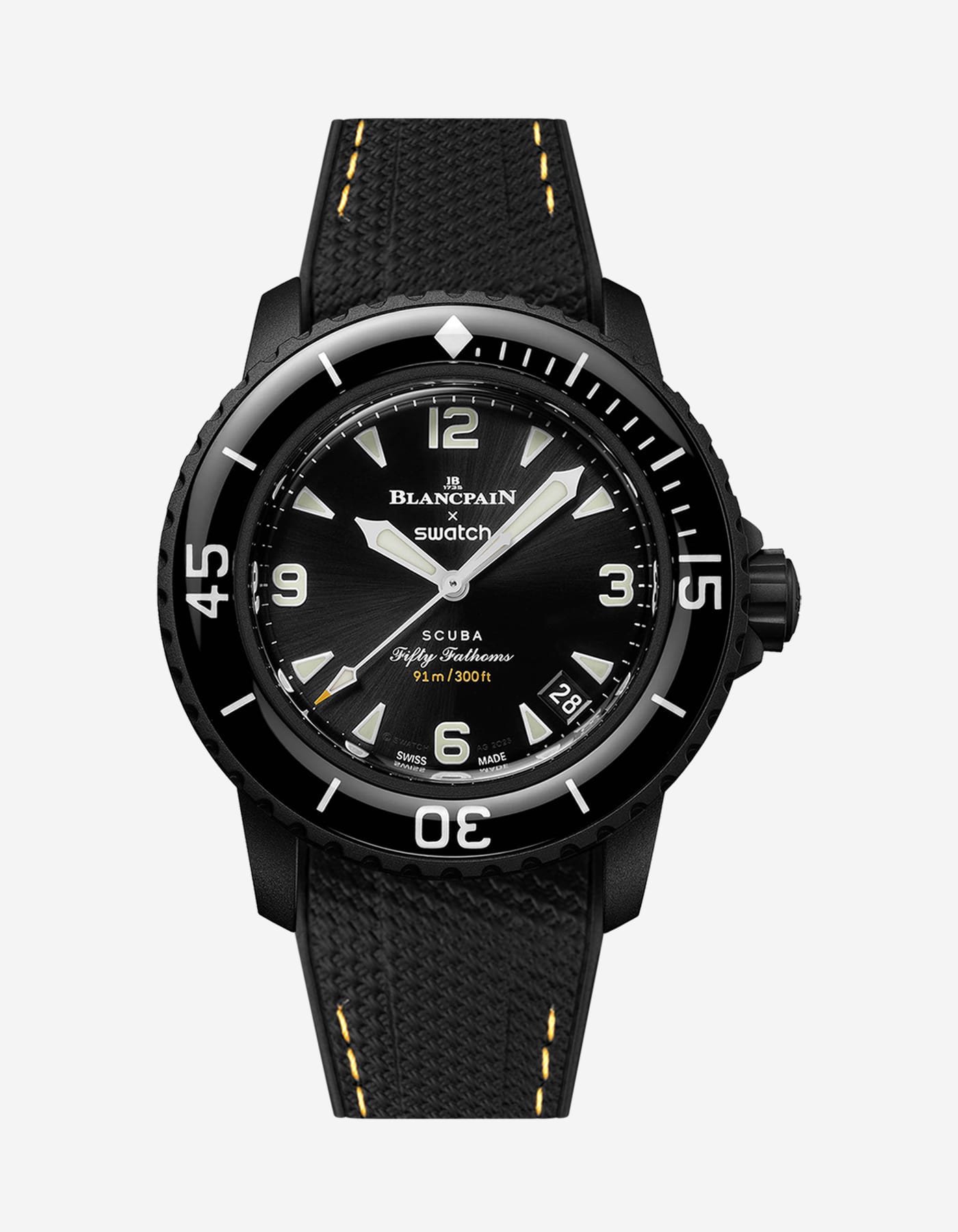 Rubber Watch Strap for Blancpain X Swatch Ocean Of Storms | Wristbuddys.com