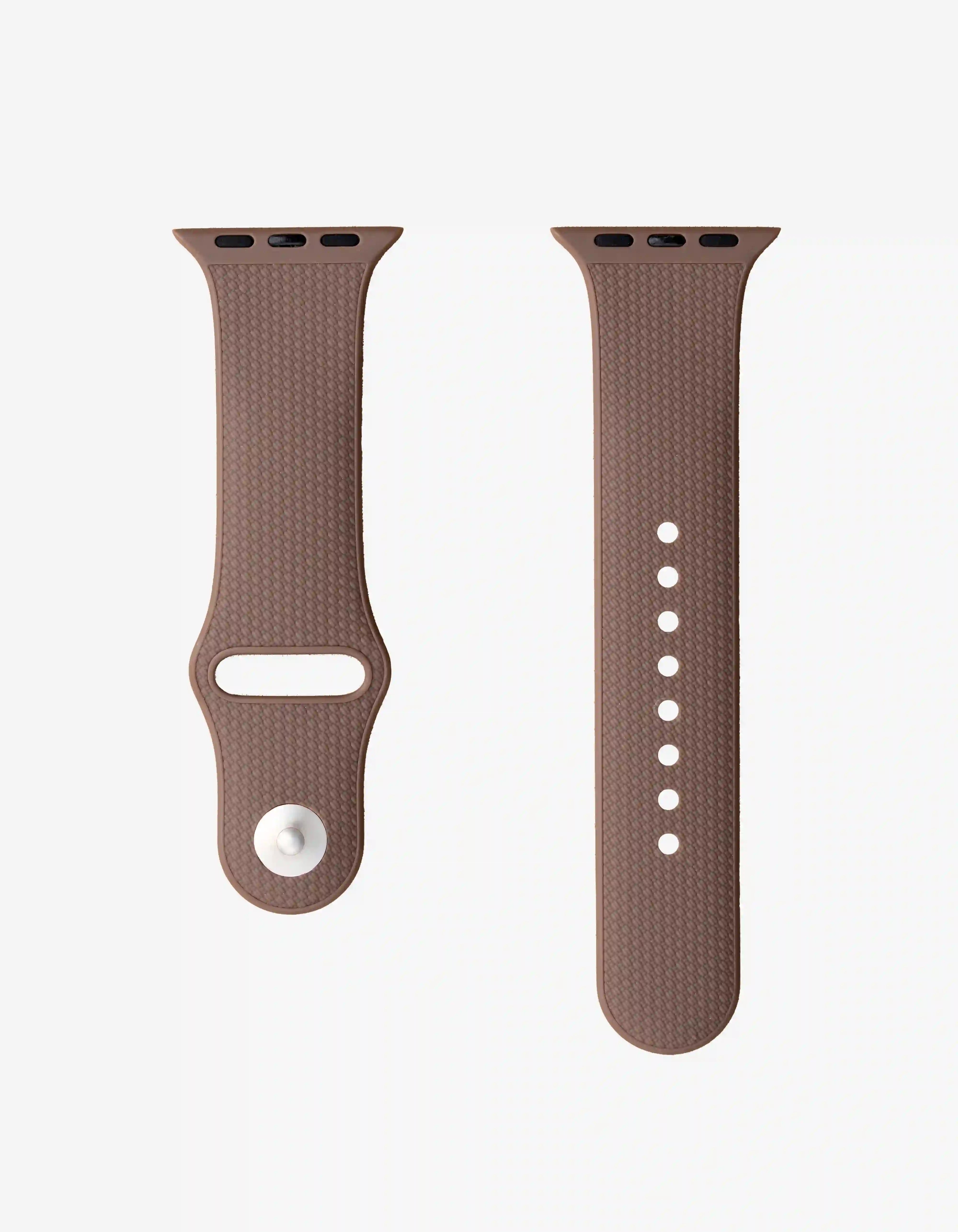 Brown Apple Watch Band with Integrated Adapter 