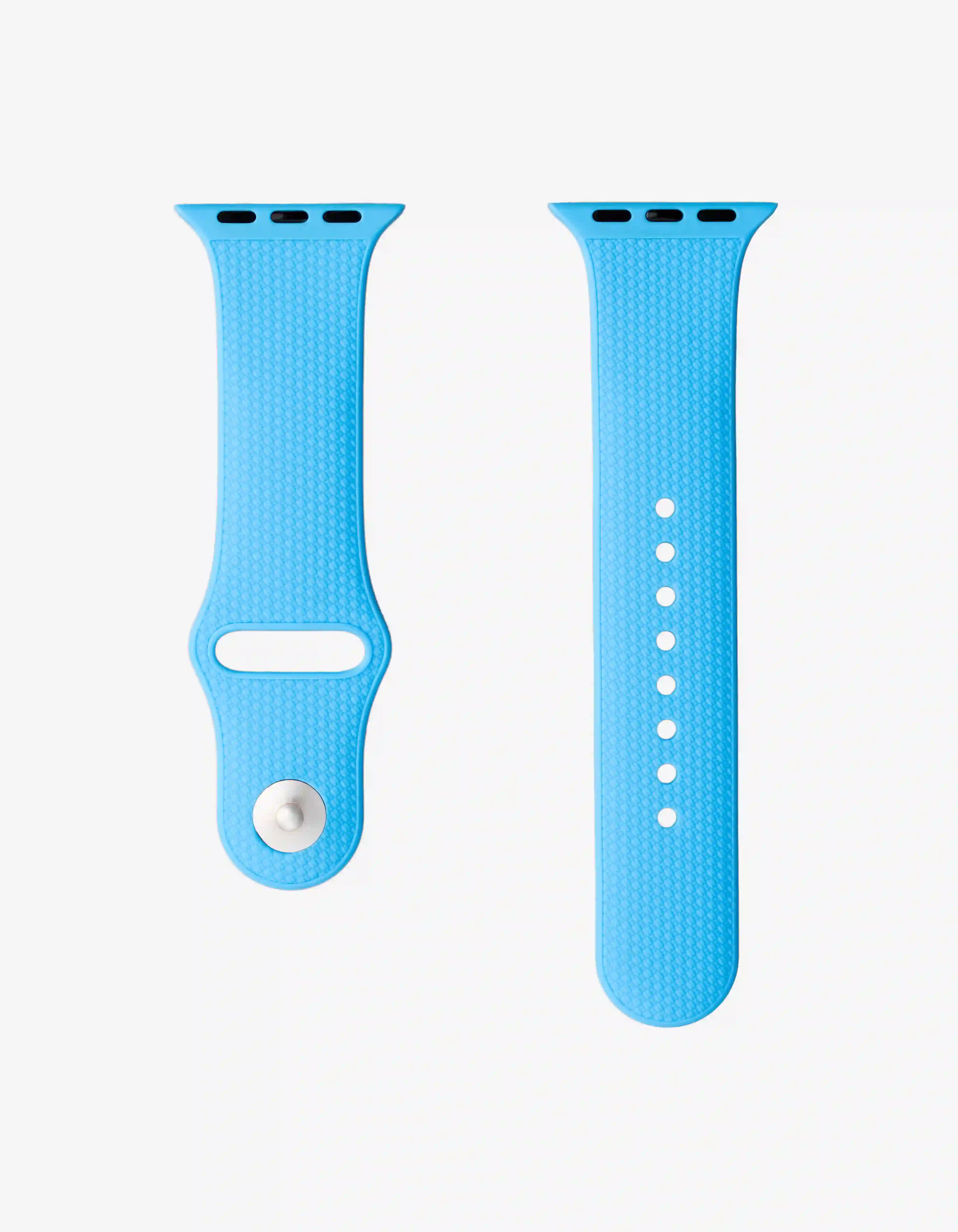 Capri blue Apple Watch Band with Integrated Adapter 