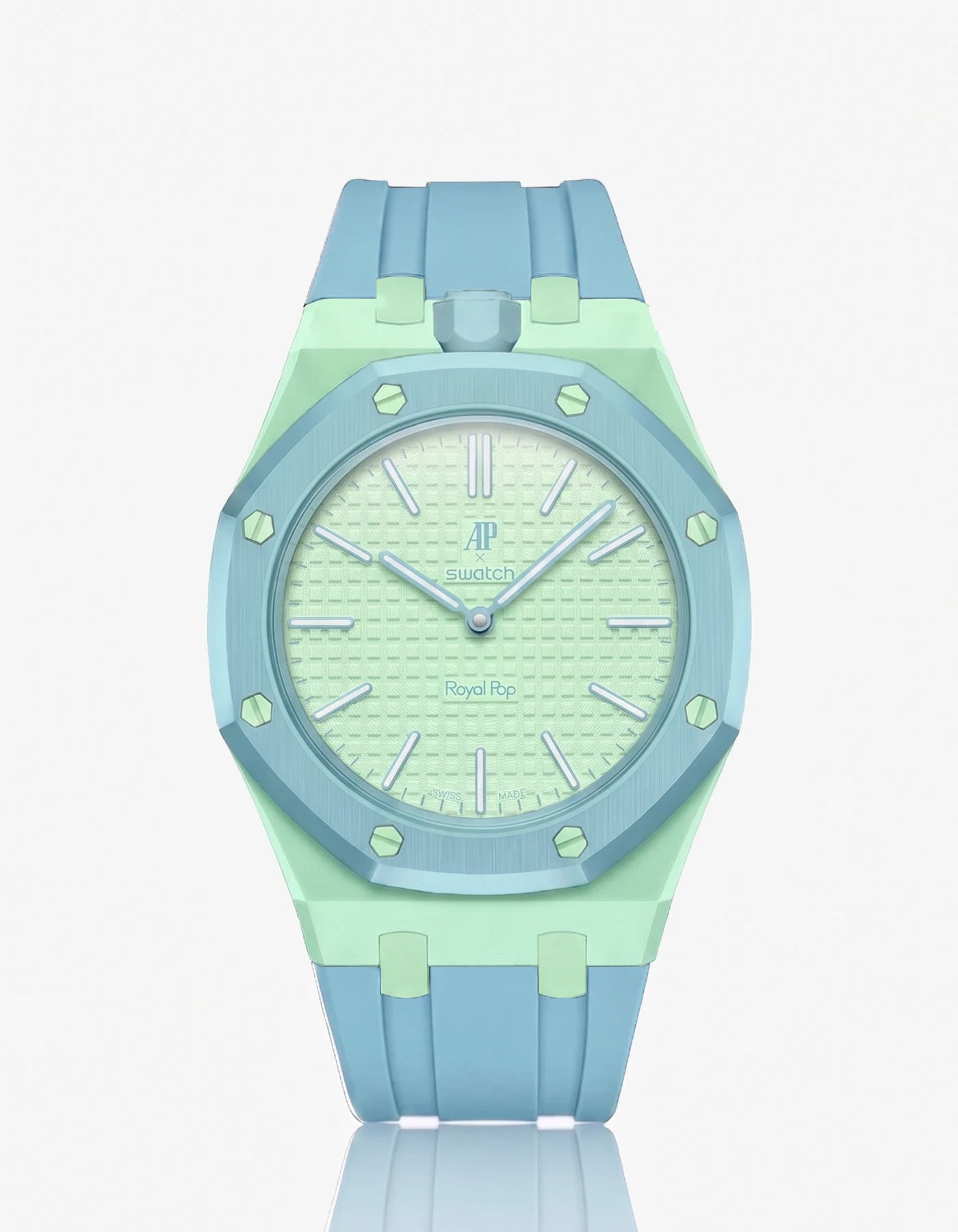 combo::mint::rubber-strap-for-ap-x-swatch-royal-pop-light-blue