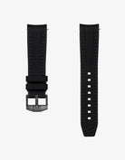 Black vertech rubber strap for Moonswatch, product image