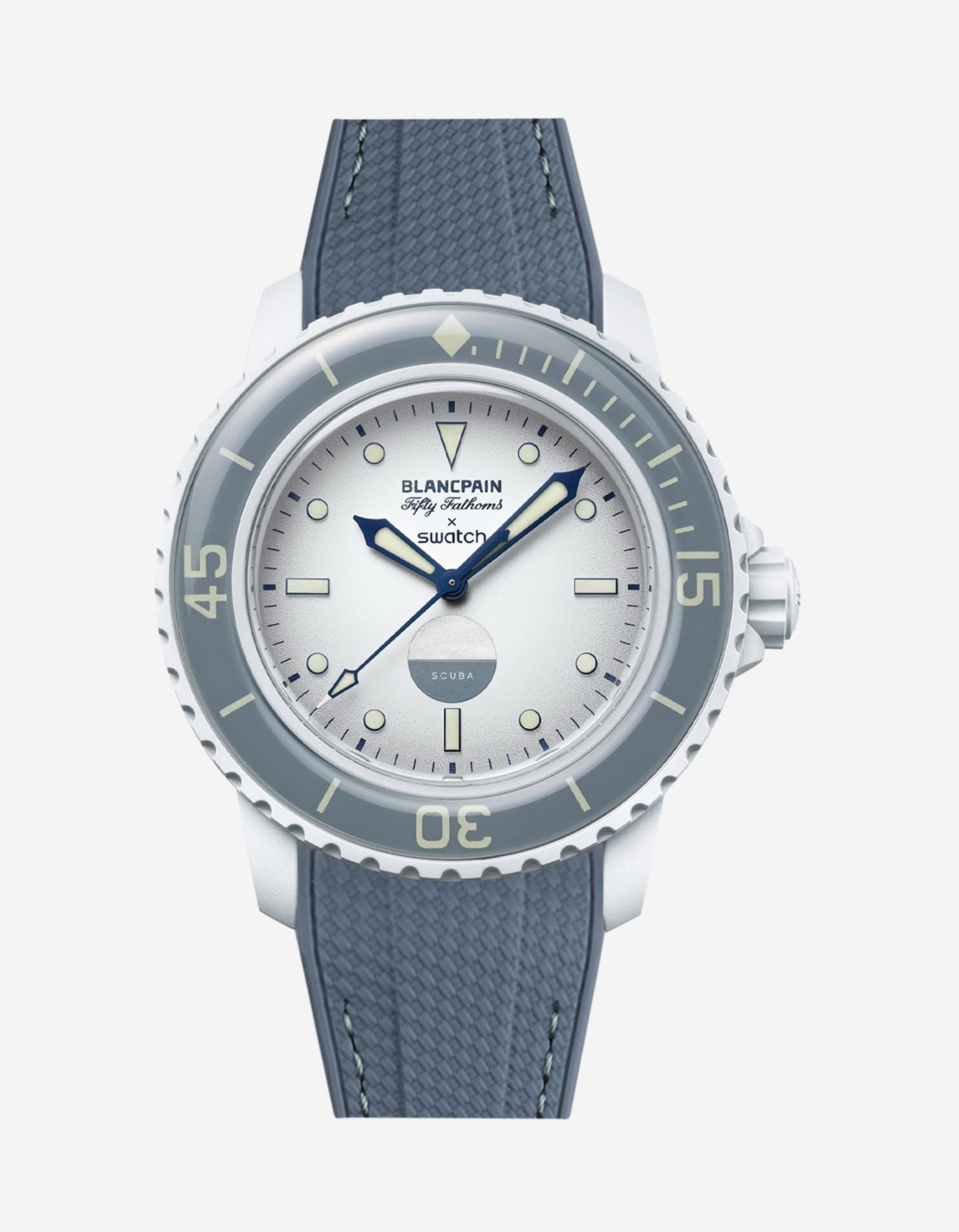 Rubber Strap for Blancpain X Swatch Antarctic Ocean