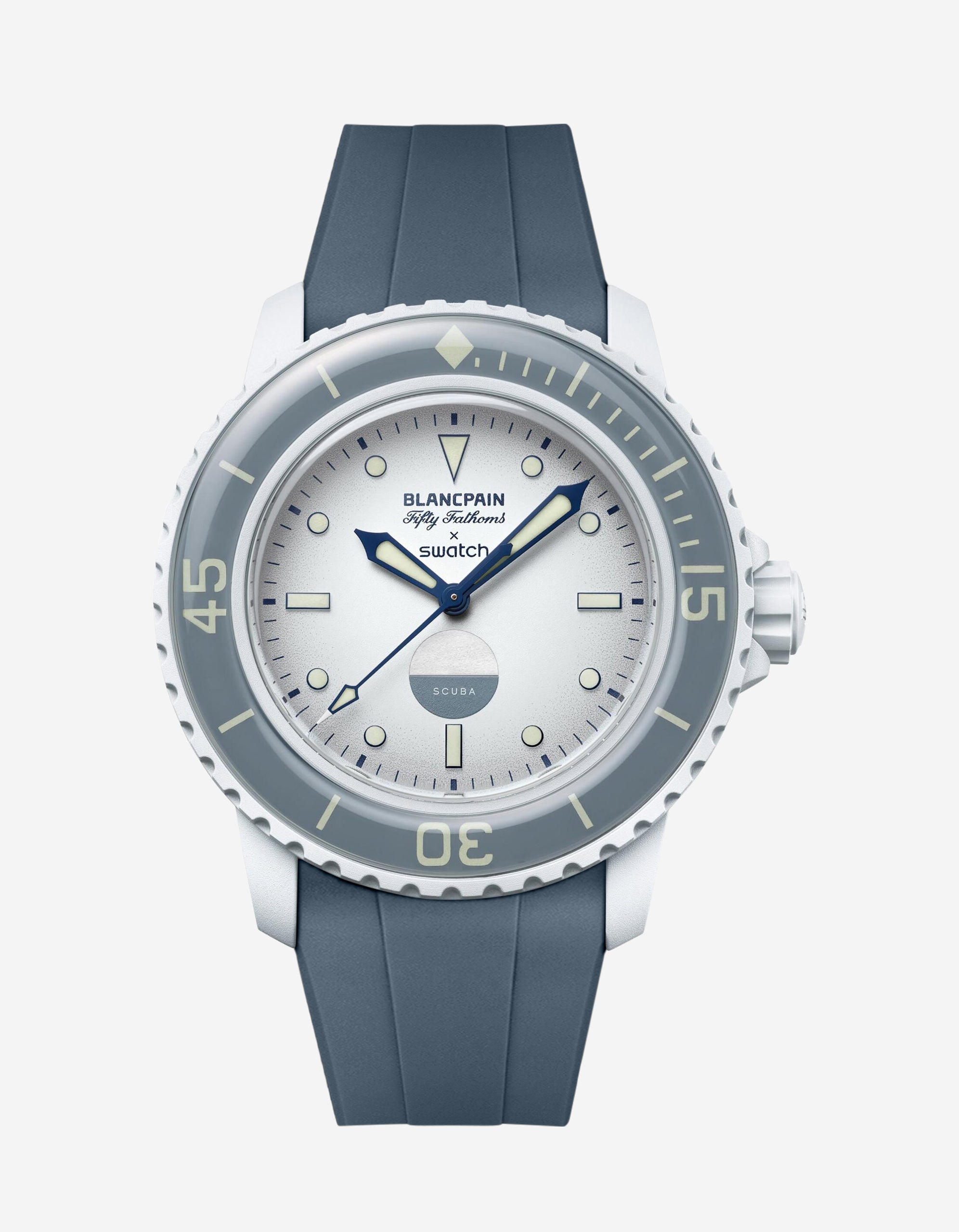 Rubber Strap for Blancpain X Swatch Antarctic Ocean