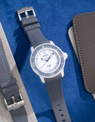 Blancpain X Swatch Bioceramic Scuba FIFTY FATHOMS rubber watch strap, Antarctic Ocean 22mm, white, watchstrap, watch strap weiß, Uhrenarmband, Armbanduhrband bianco, cinturino orologio, cinturino, blanc, bracelet de montre,vit, klockarmband, armbandsurband, hvid, urrem, rem wristbuddys wristbuddies wristbuddy wrist buddys