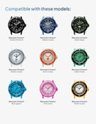 Rubber Strap for Blancpain X Swatch compatible with these models