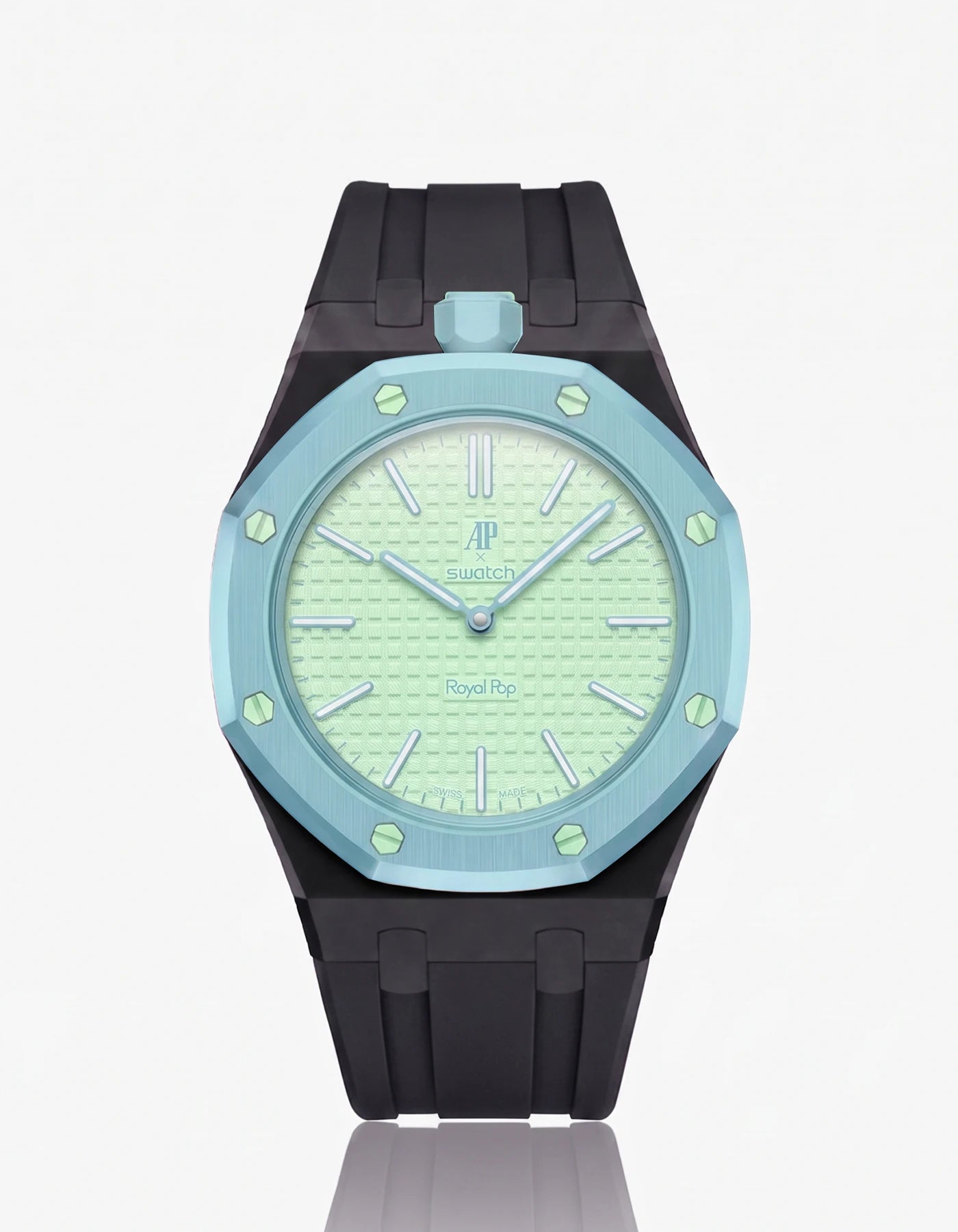 combo::black::rubber-strap-for-ap-x-swatch-royal-pop-black