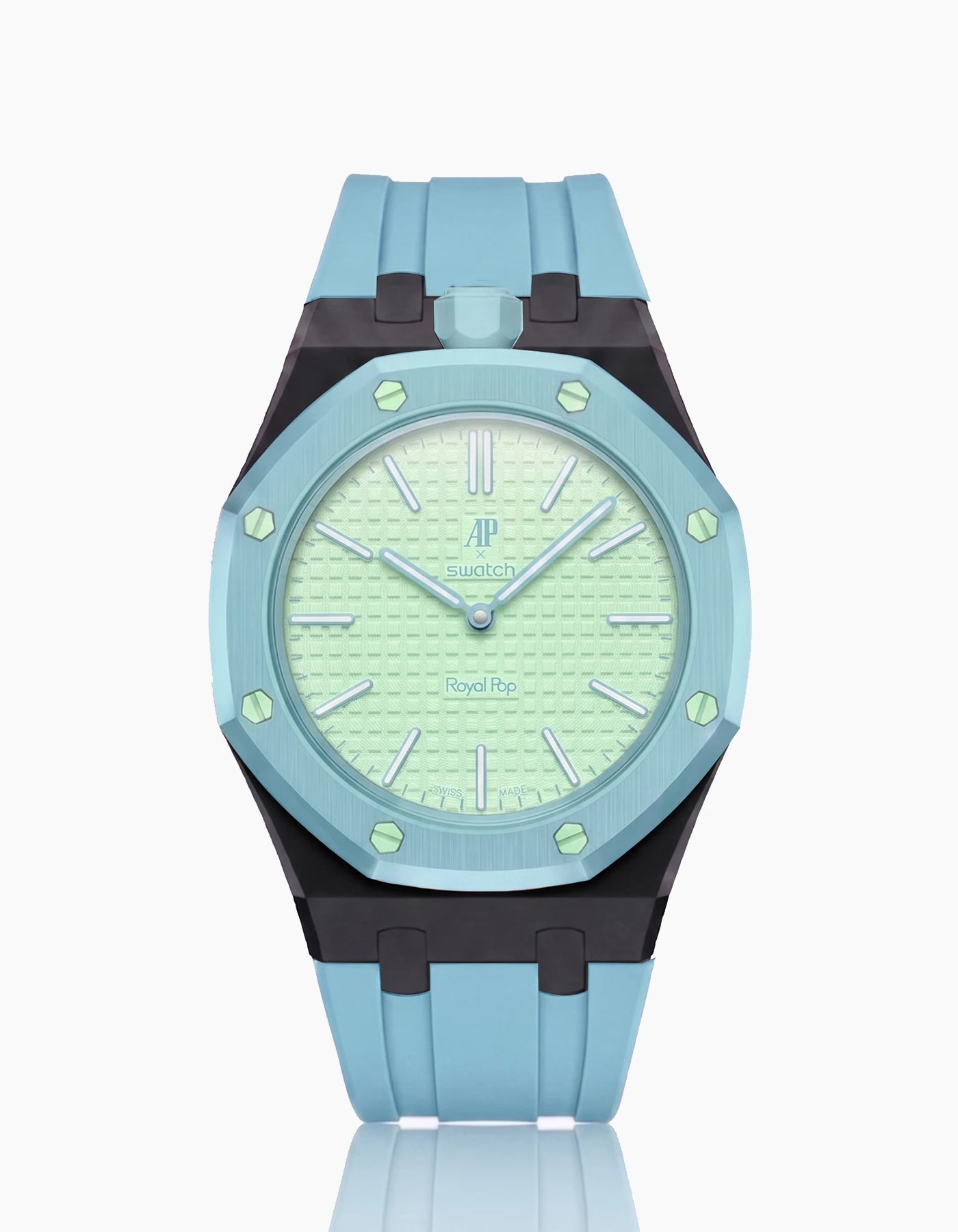 combo::black::rubber-strap-for-ap-x-swatch-royal-pop-light-blue