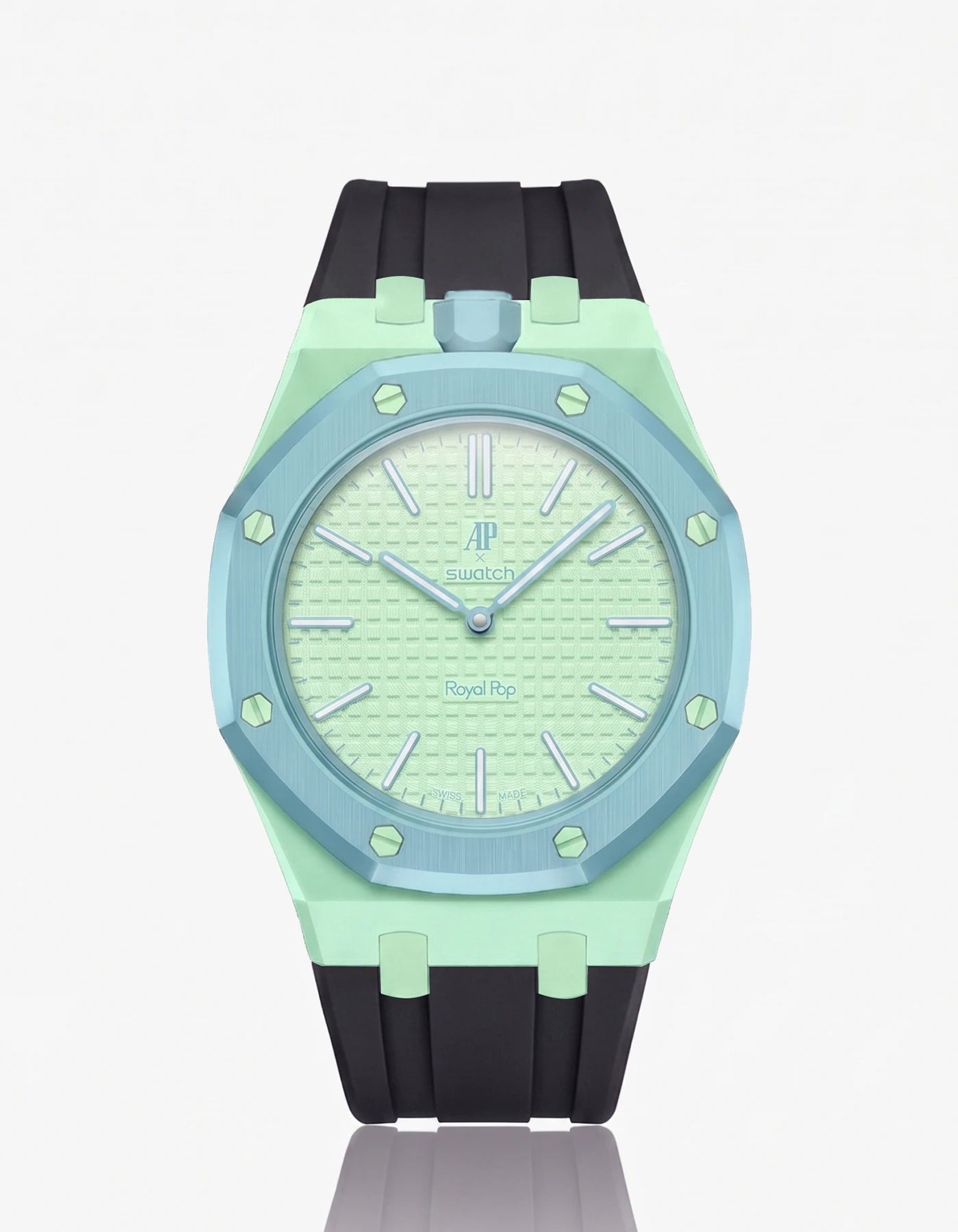 combo::mint::rubber-strap-for-ap-x-swatch-royal-pop-black