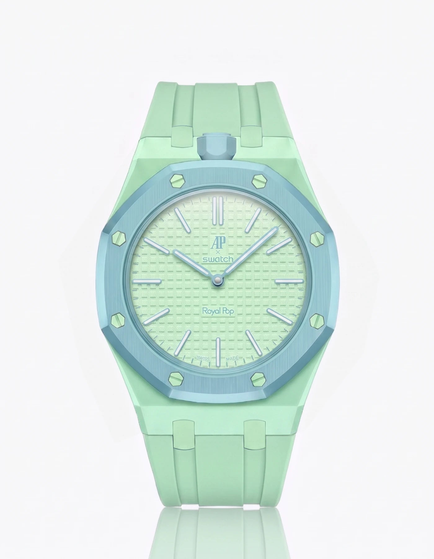 combo::mint::rubber-strap-for-ap-x-swatch-royal-pop-mint