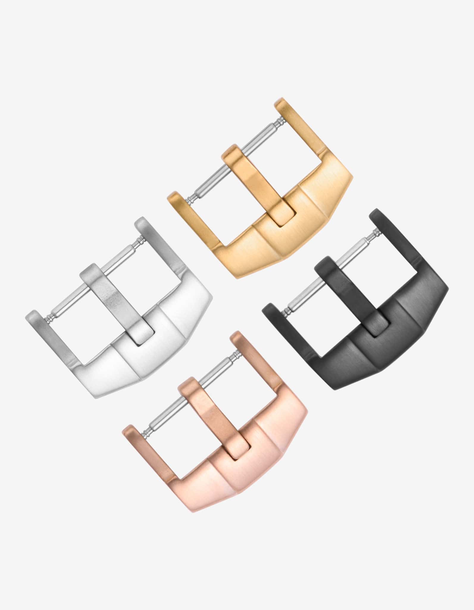 four Premium Buckle - 18mm in silver, gold, rose gold and black