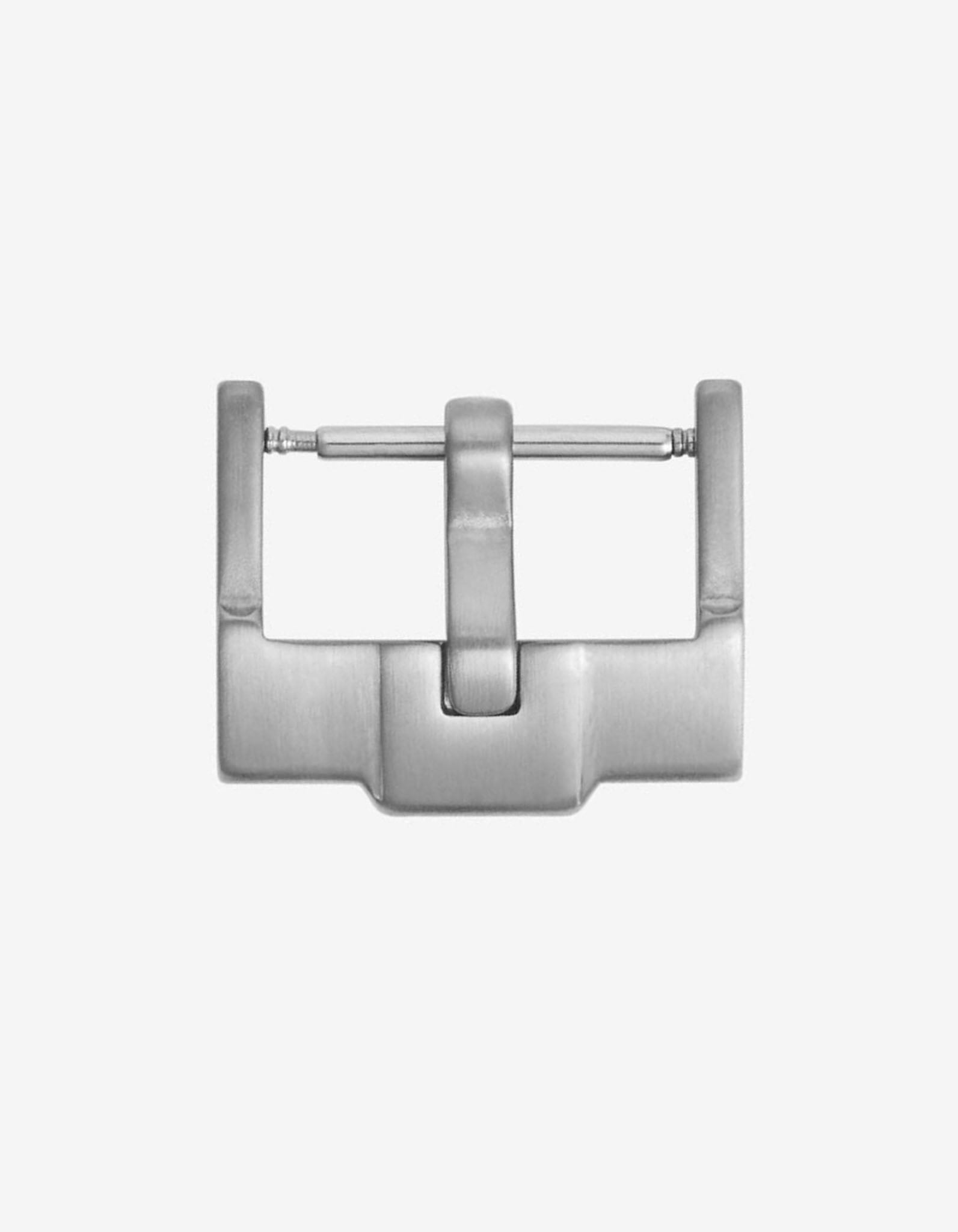 Silver standard buckle for watch straps product photo on white background