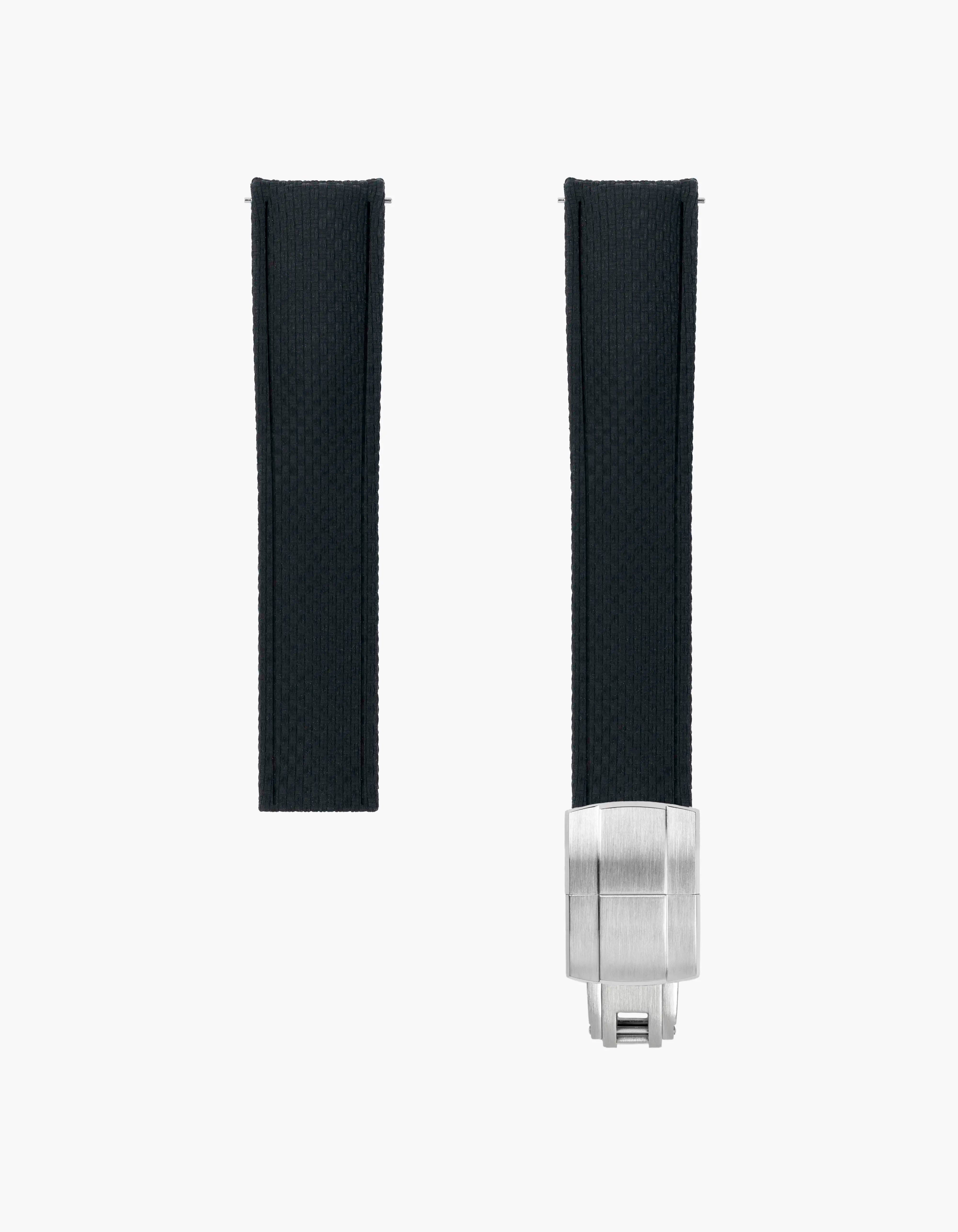 Black Curved CTS Rubber Strap image