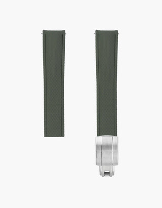 Green Curved CTS Rubber Strap