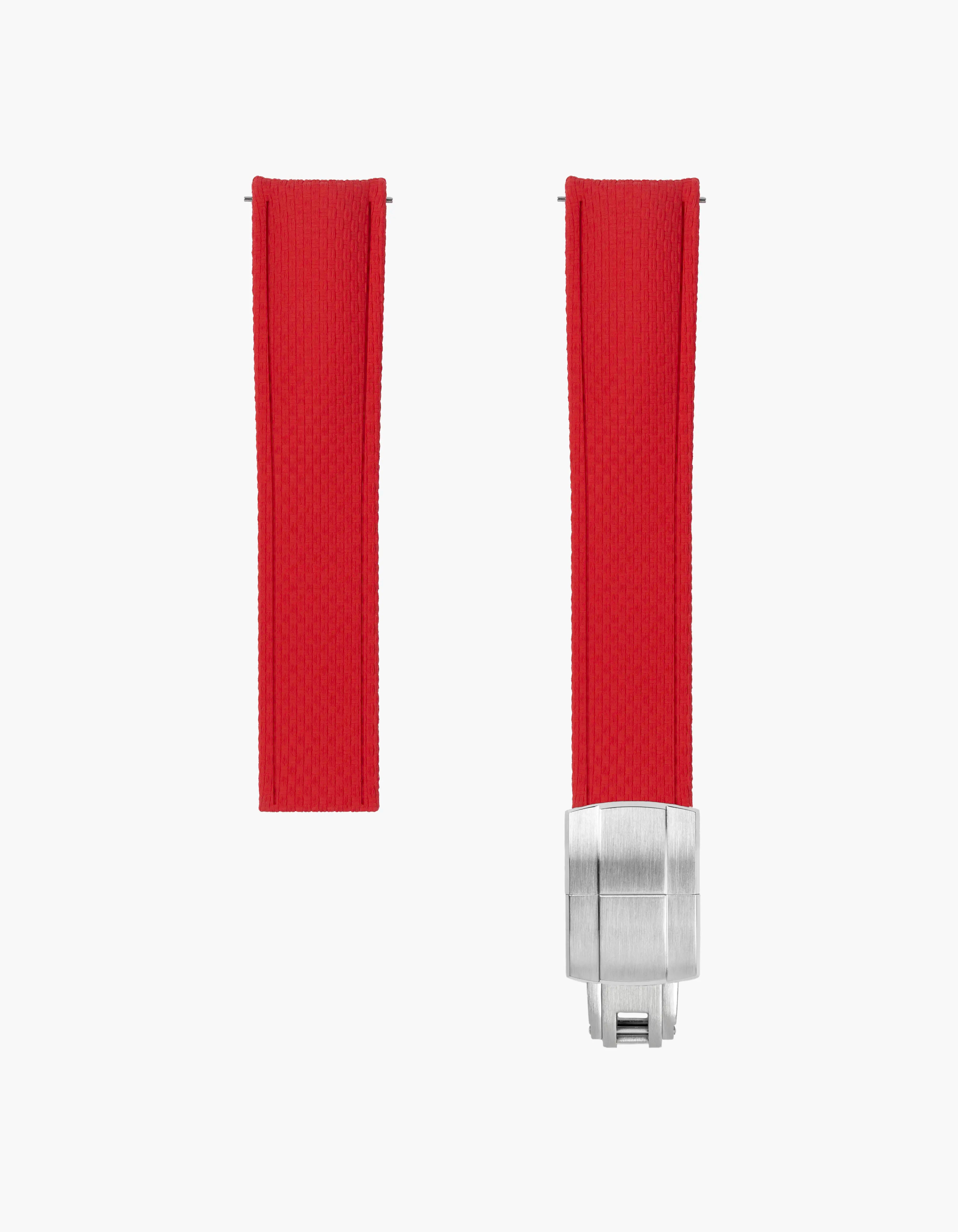 Red Curved CTS Rubber Strap image