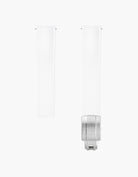 White Curved CTS Rubber Strap