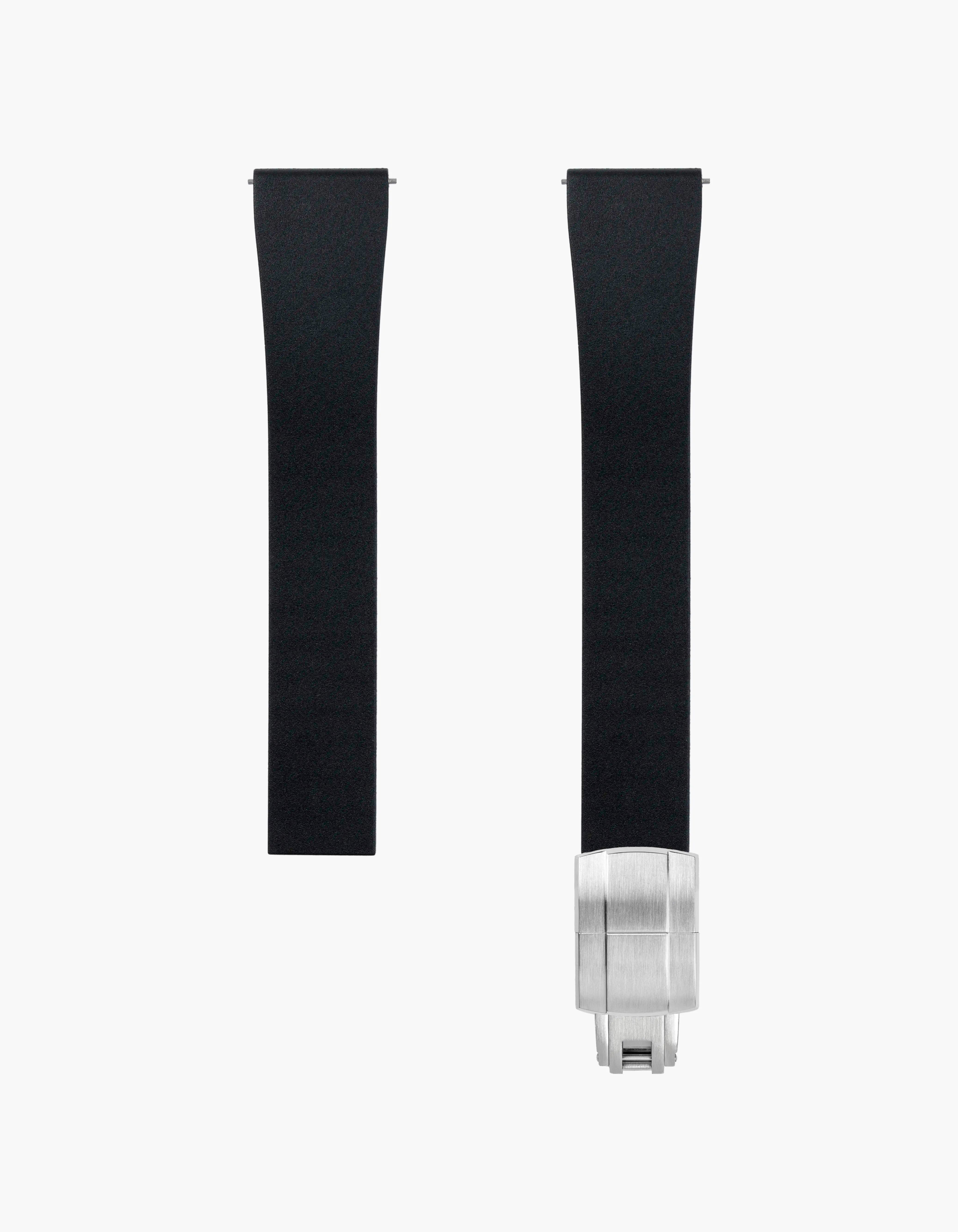 Black CTS FKM Rubber Strap 19-22mm product image