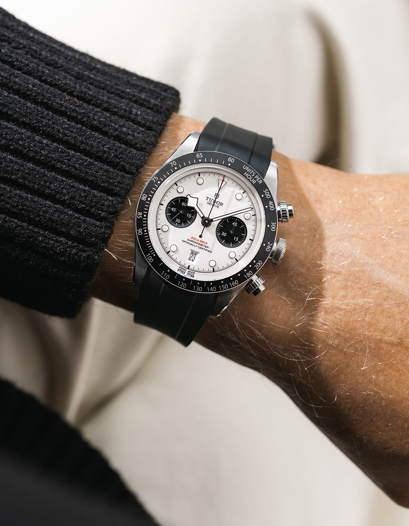 FKM Rubber Watch Strap for Tudor Black Bay Chrono Panda – Wristbuddys