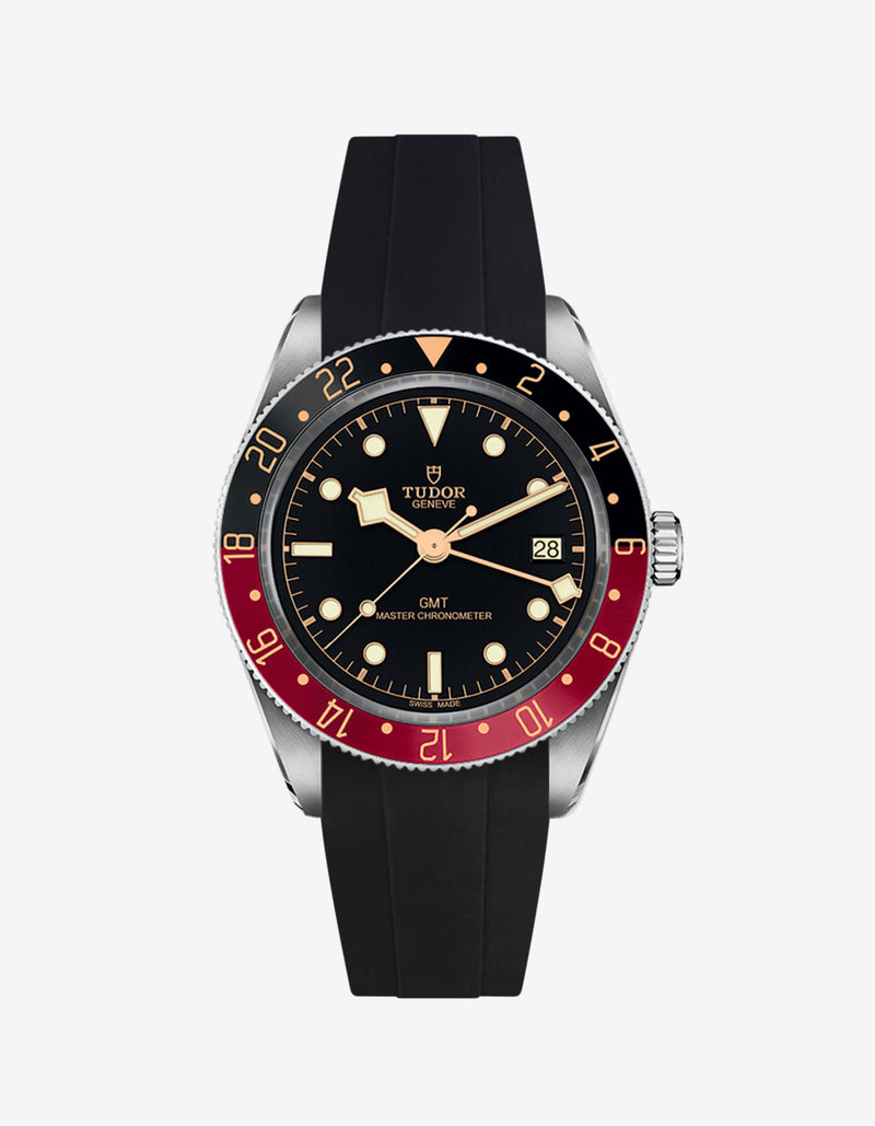 Rubber Strap Tudor Black Bay Strap Width FKM RUBBER- FOR TUDOR BLACK BAY 41 CHRONO GMT (GREEN) Monstraps