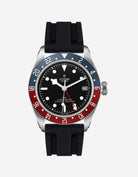 Tudor Black Bay GMT Blue red subdials watches wristbuddys wristbuddy wristbuddies wrist Buddy watch strap band replacement integrated curved rubber FKM vulcanized best quality strap size lug width 20mm wristbands rubber bronze steel M79830RB-0001 blue navy red roth