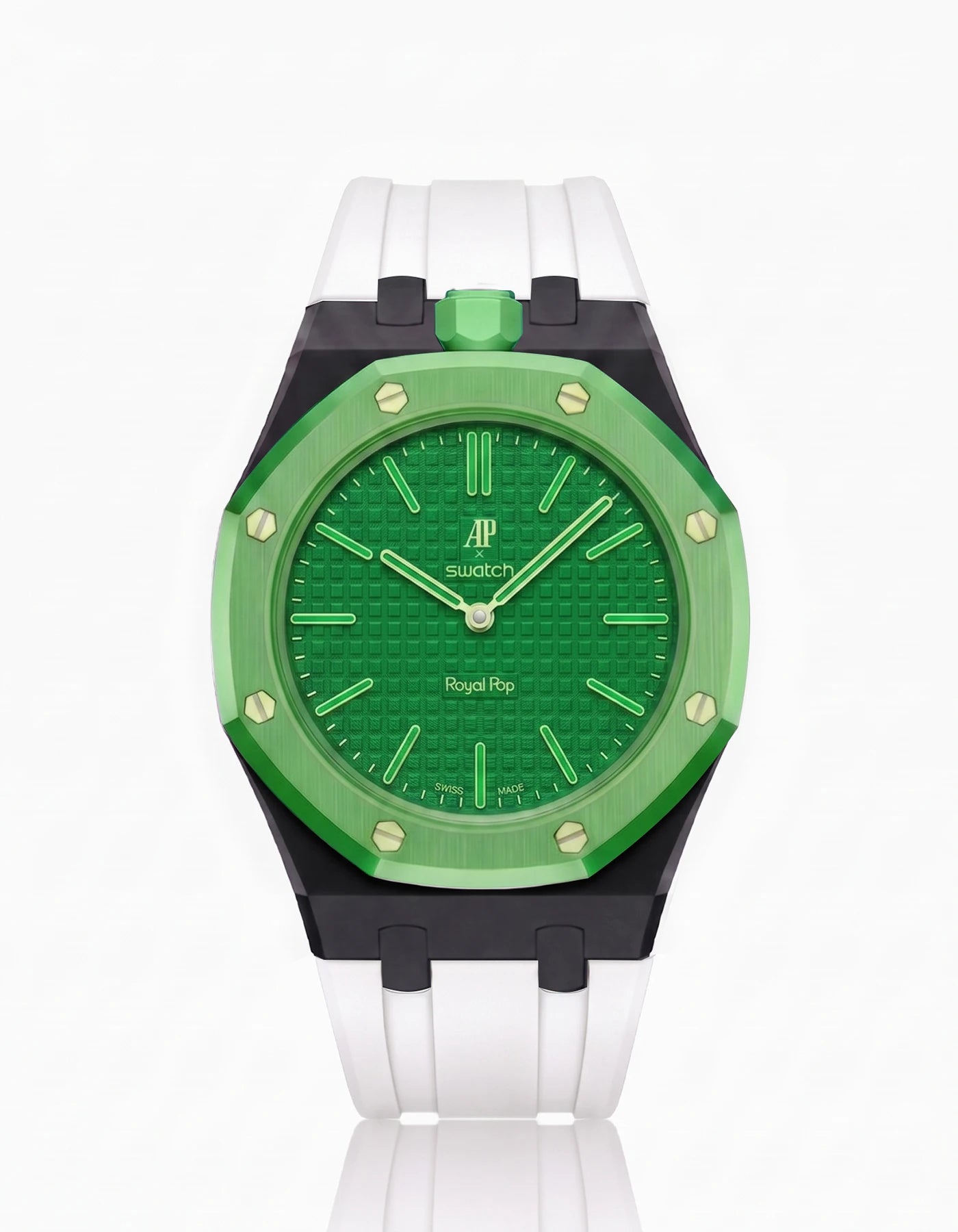 combo::black::rubber-strap-for-ap-x-swatch-royal-pop-white