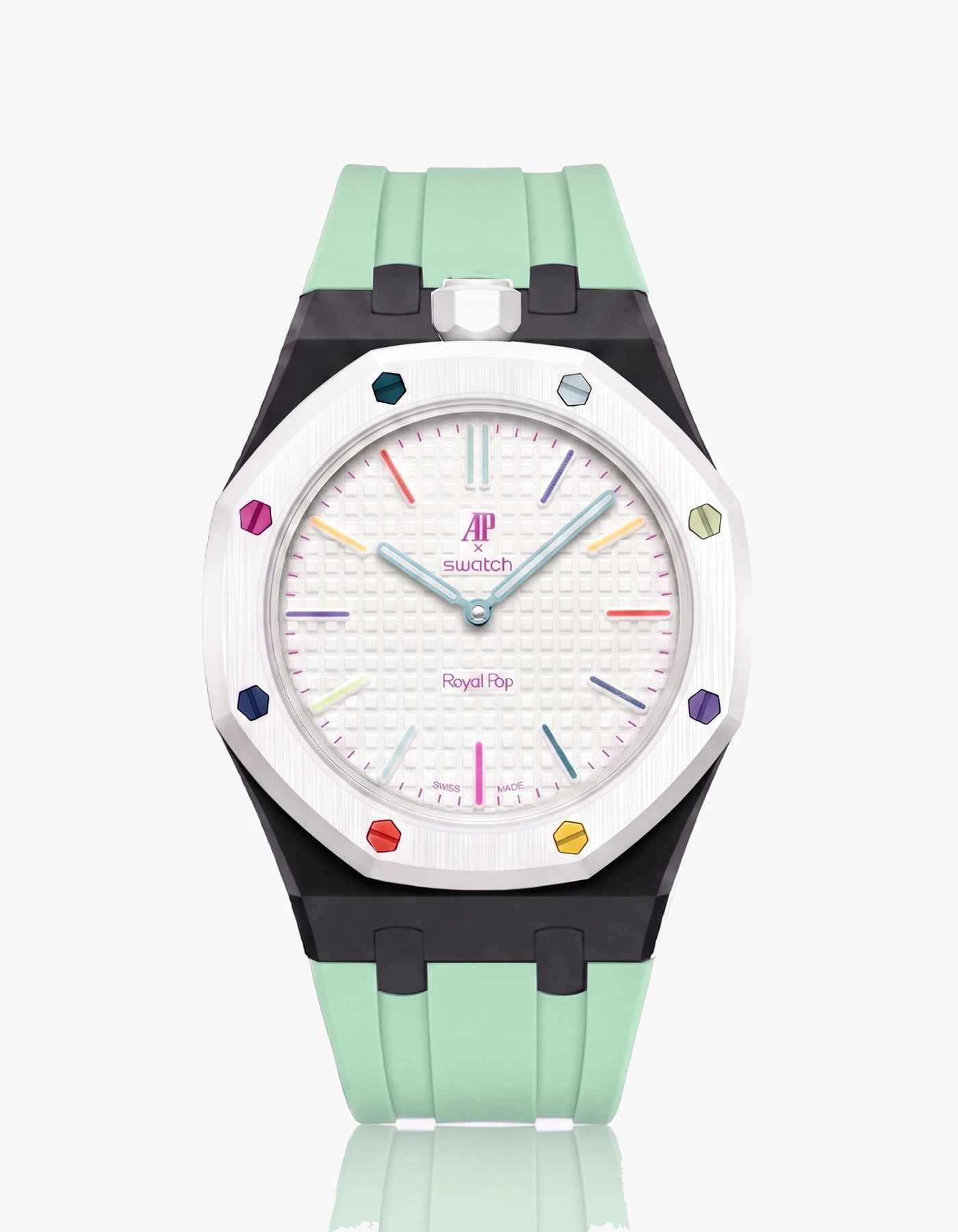combo::black::rubber-strap-for-ap-x-swatch-royal-pop-mint