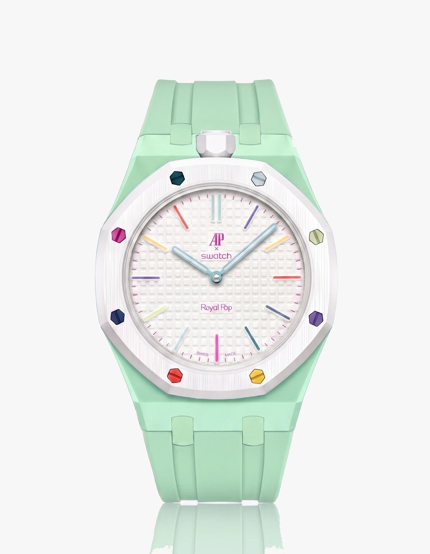 combo::mint::rubber-strap-for-ap-x-swatch-royal-pop-mint